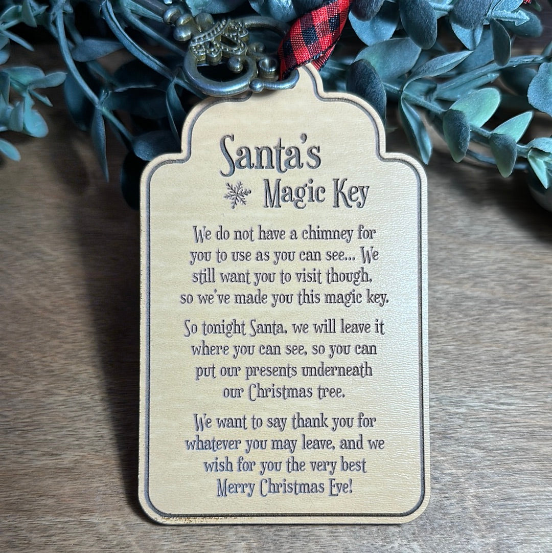 Santa Key Ornament