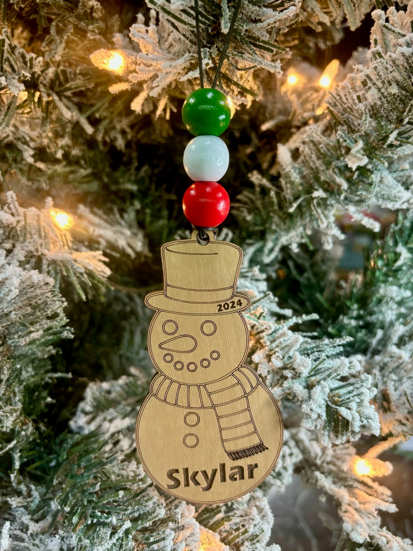 Snowman Personalized Ornament
