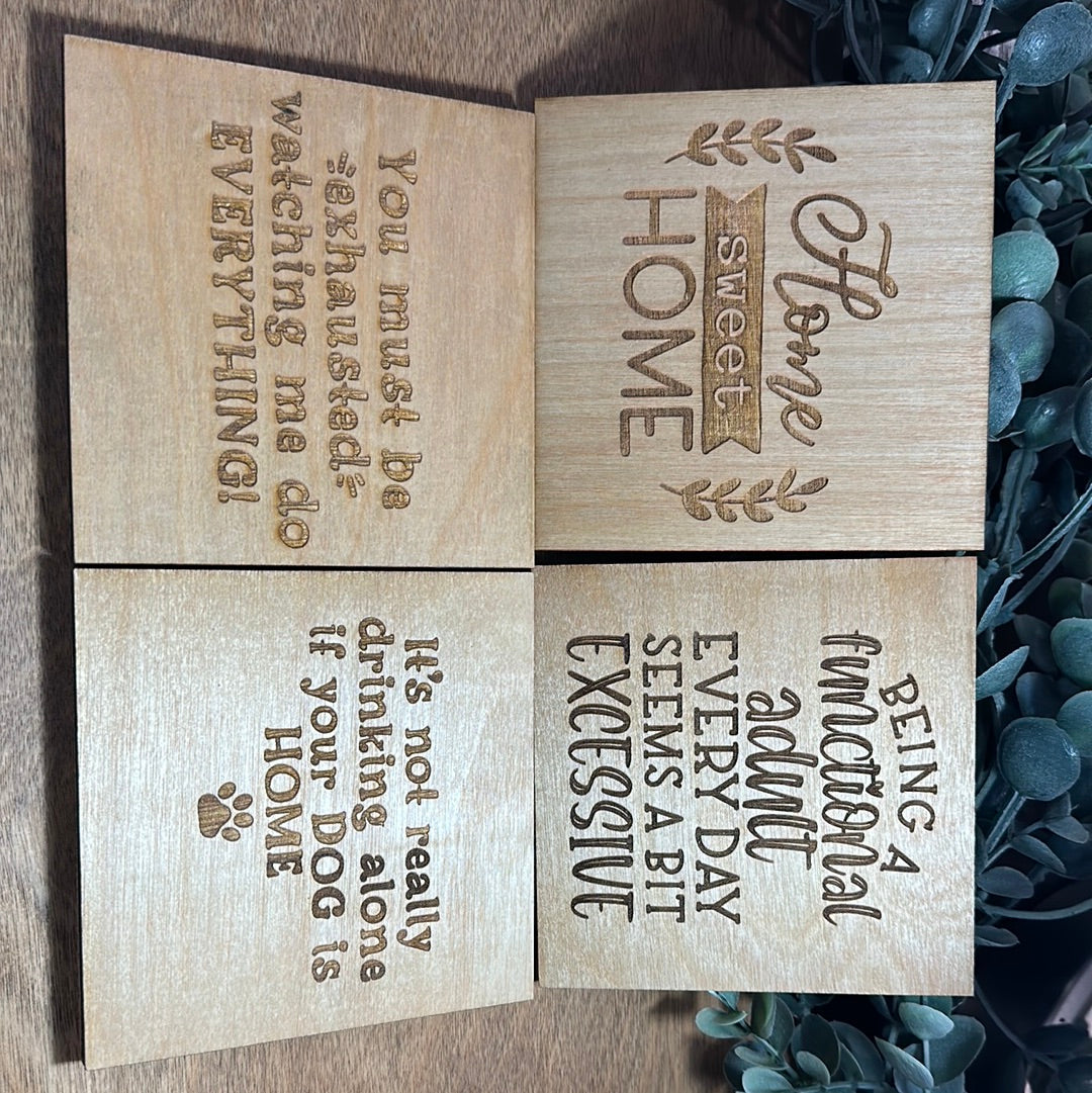 Mystery Wood Coaster
