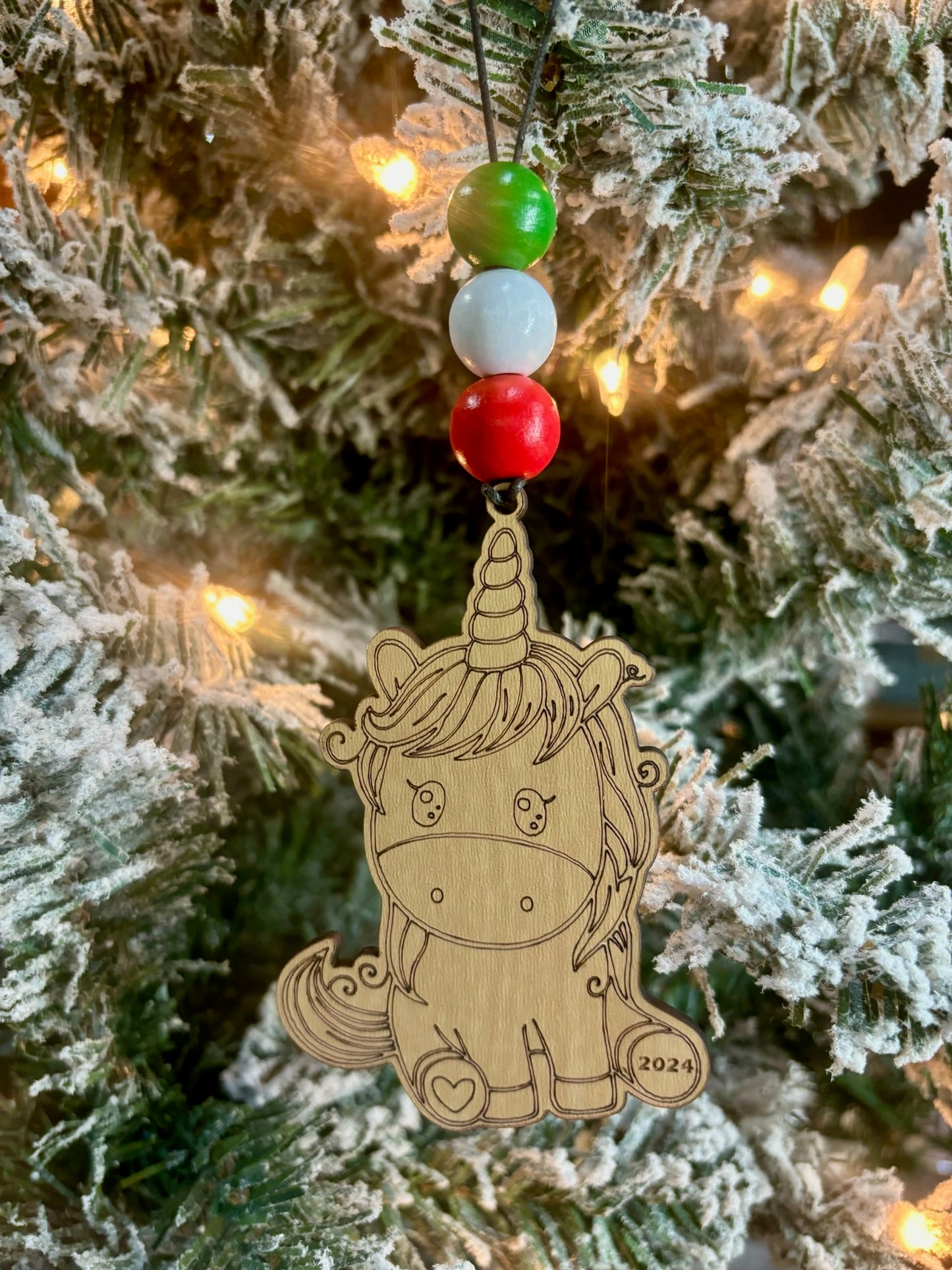 Unicorn Personalized Ornament