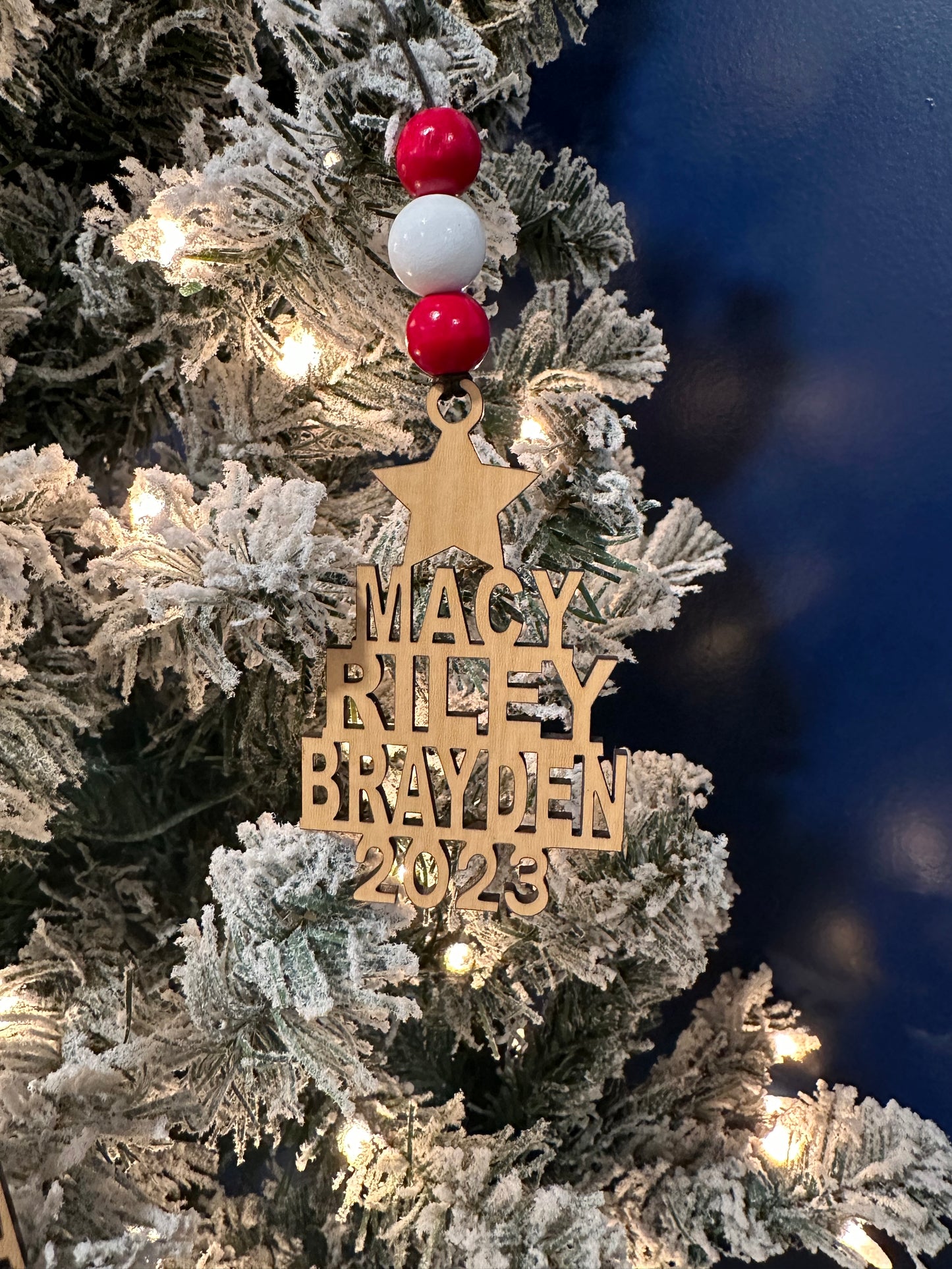 Name Tree Cutout Personalized Ornament