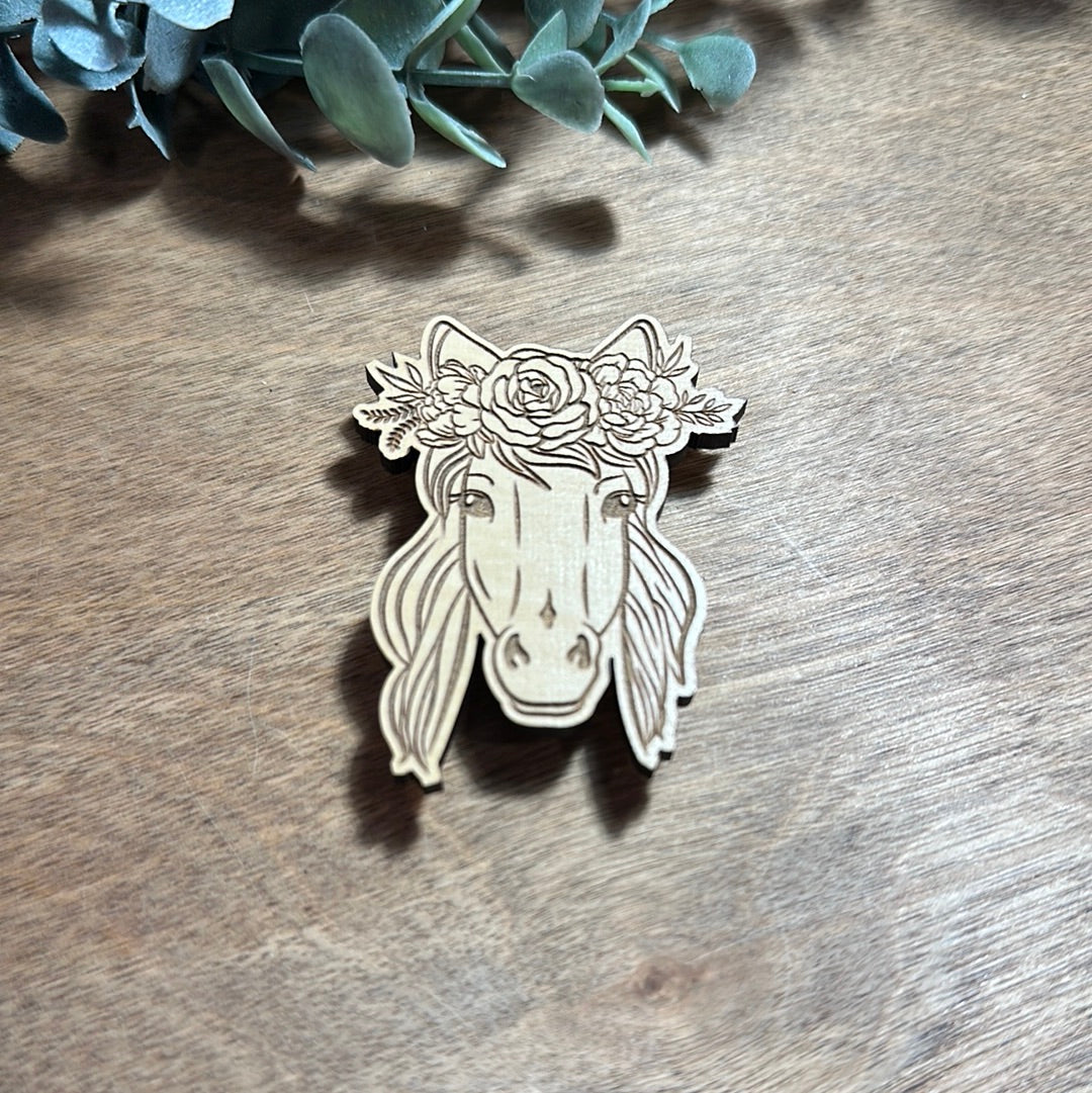 Engraved Horse Magnet