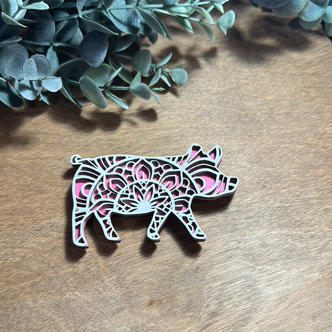 Mandella Pig Magnet