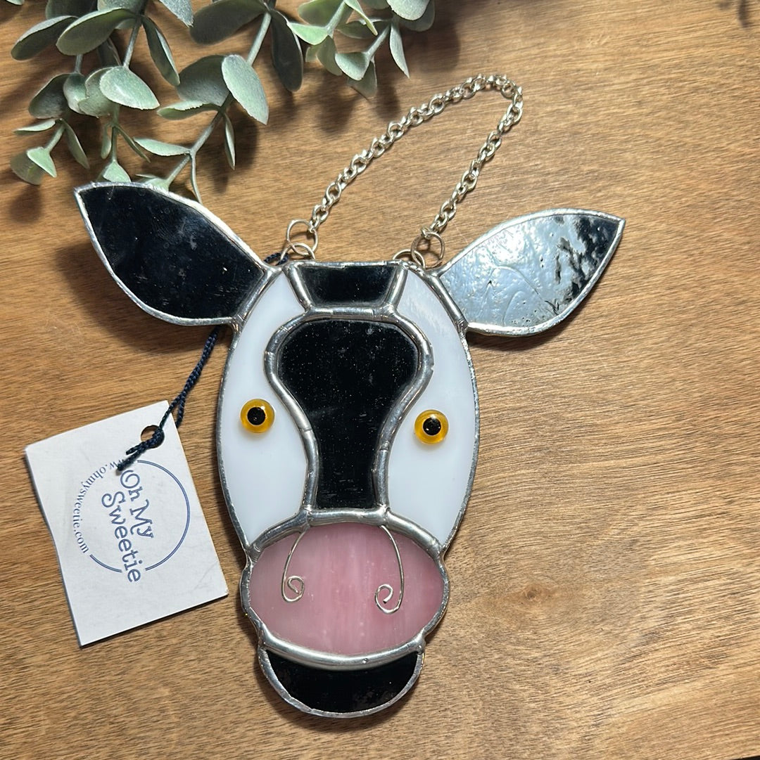 Cow Head Stained Glass