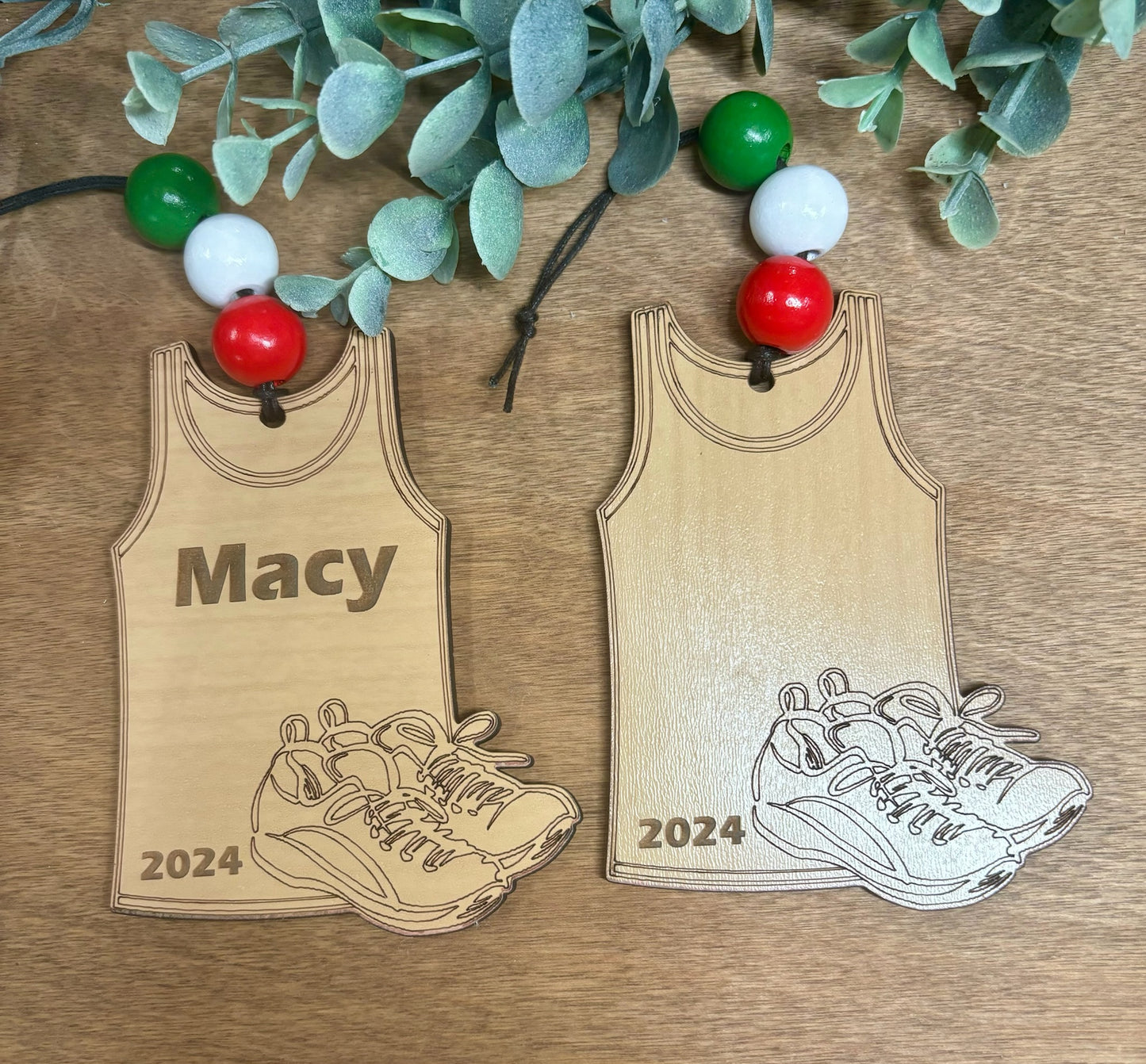 Track Personalized Ornament