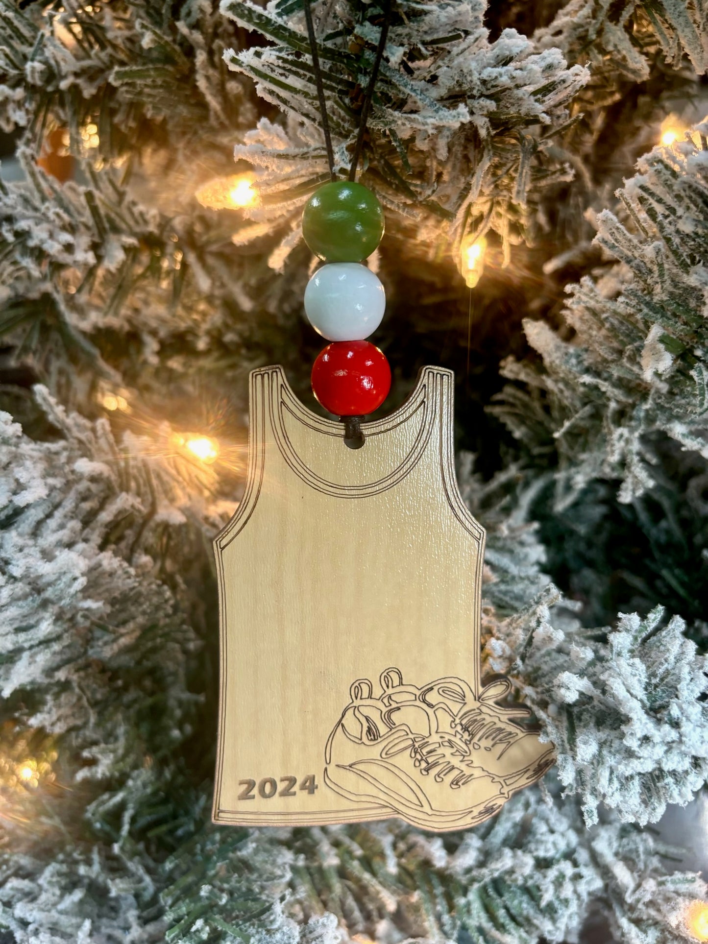 Track Personalized Ornament