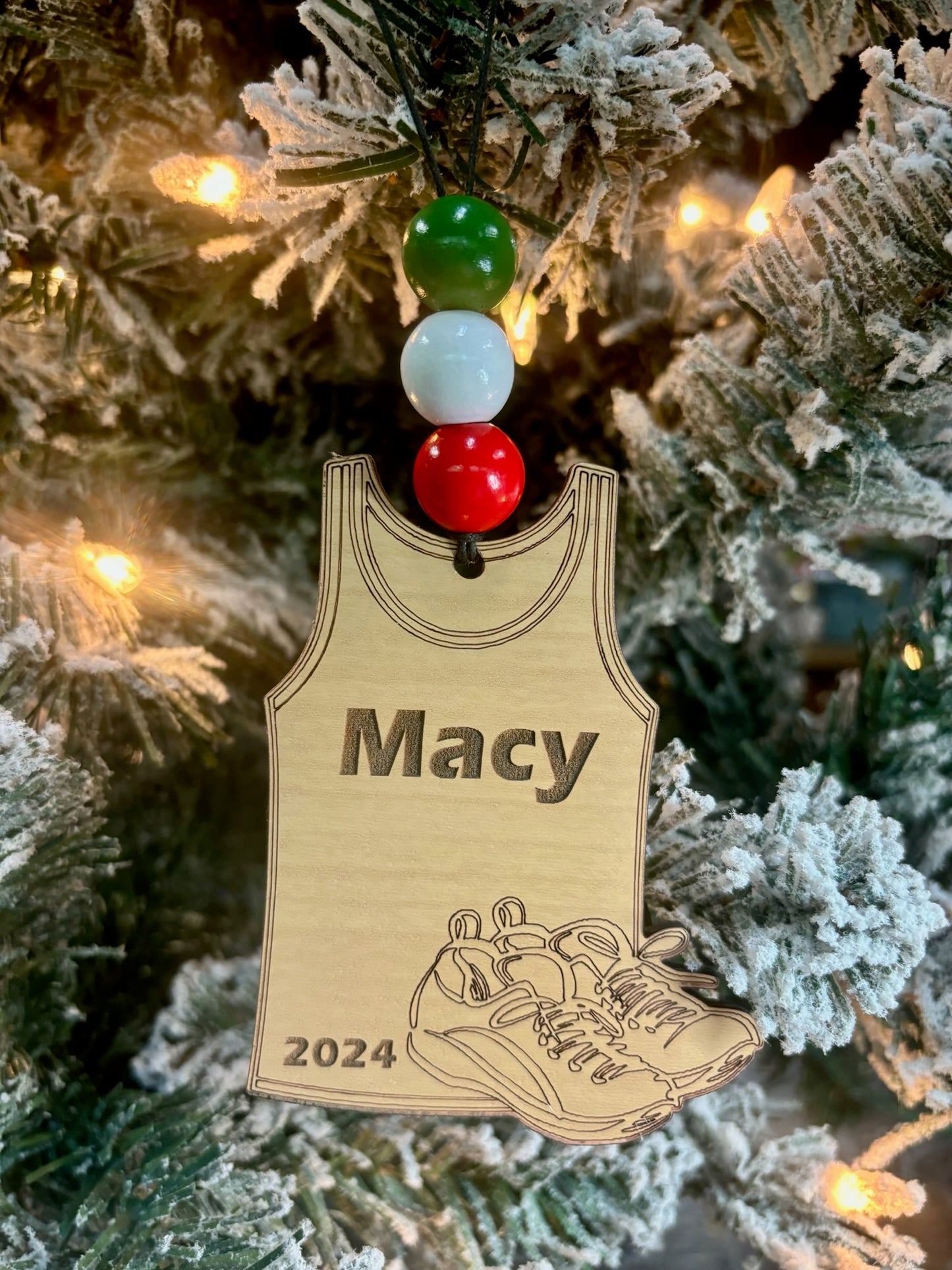 Track Personalized Ornament