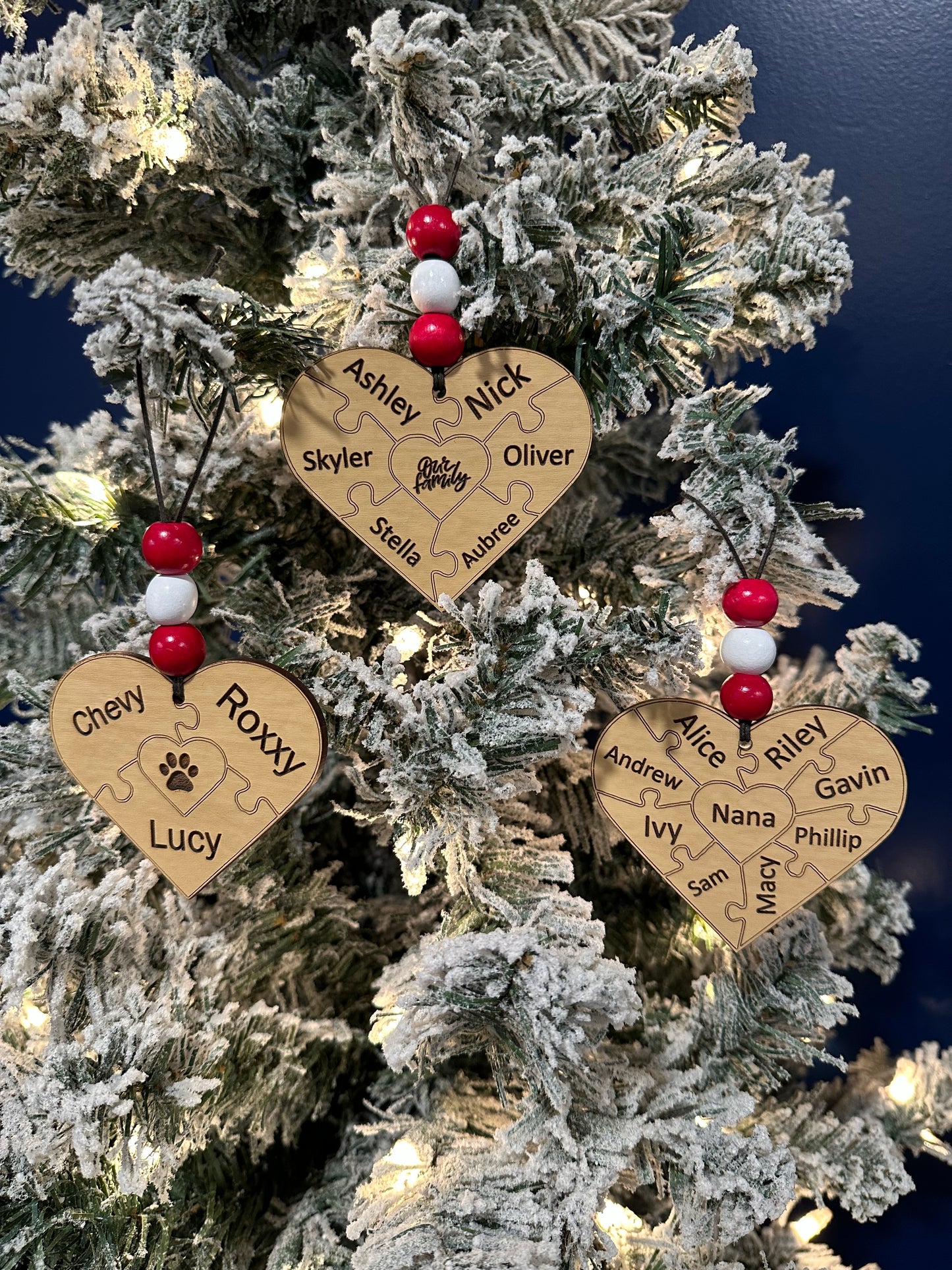 Family Puzzle Personalized Ornament