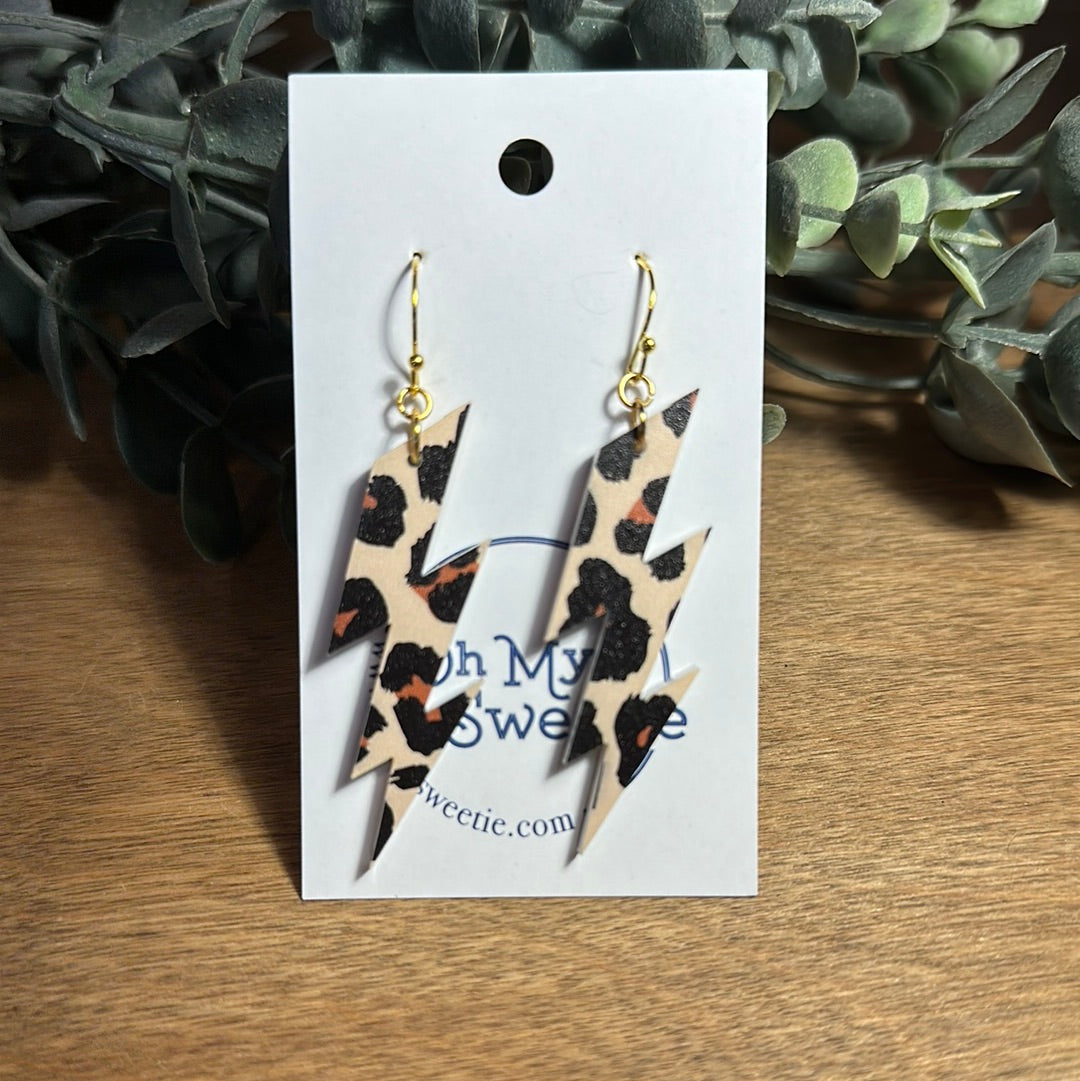 Leopard Lighting Earrings