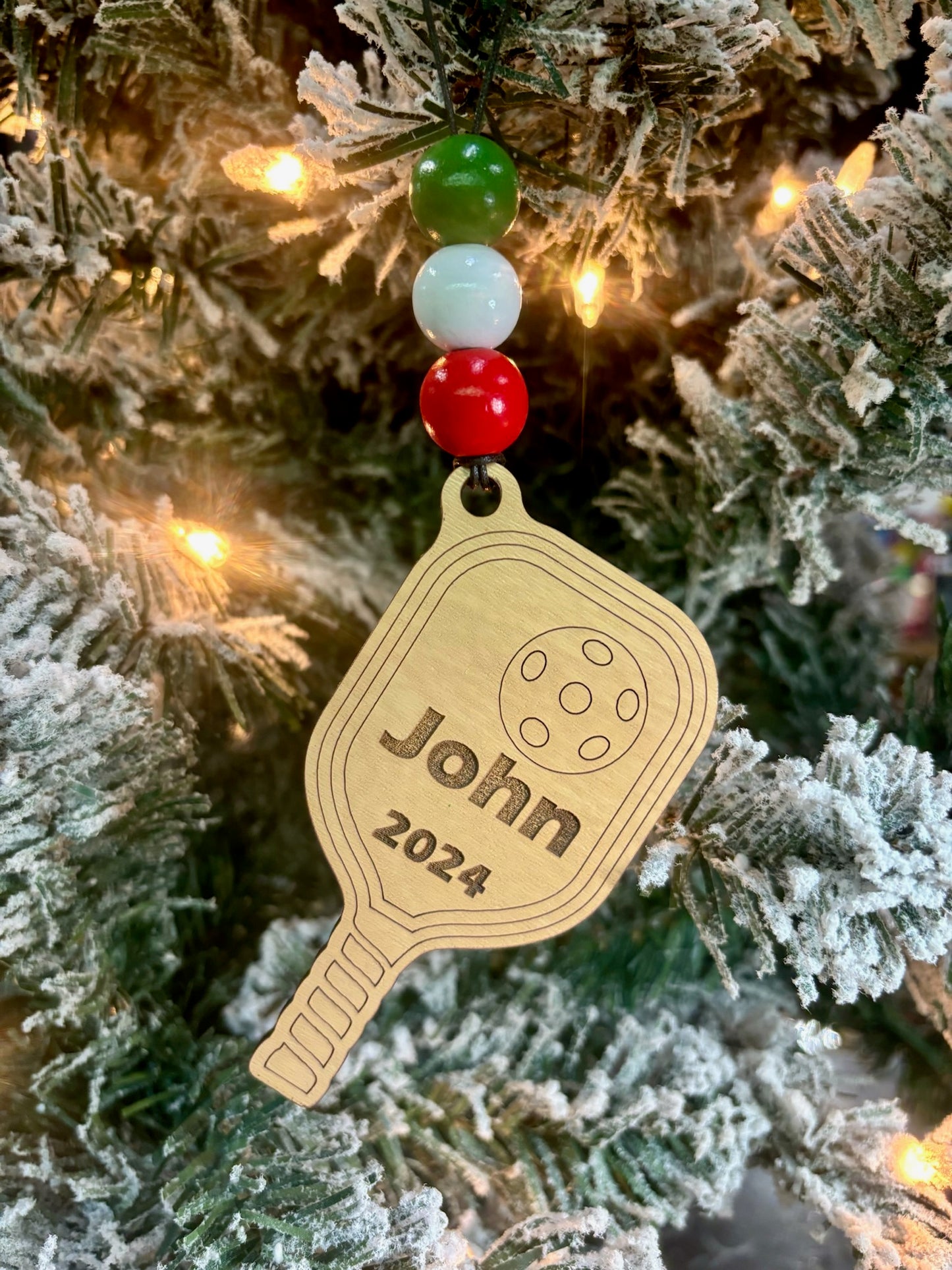 Pickleball Personalized Ornament