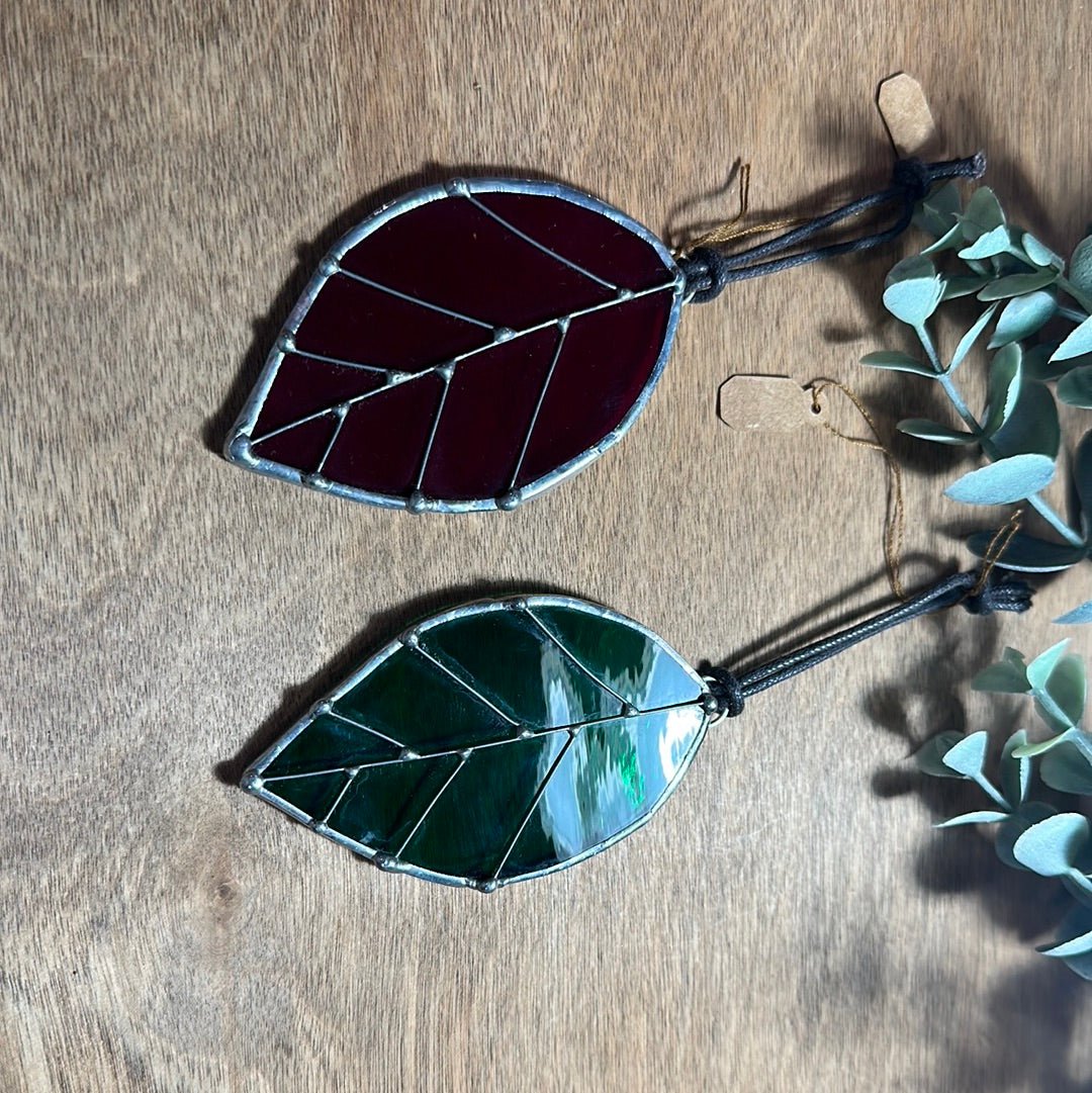 Fall Leaf Stained Glass