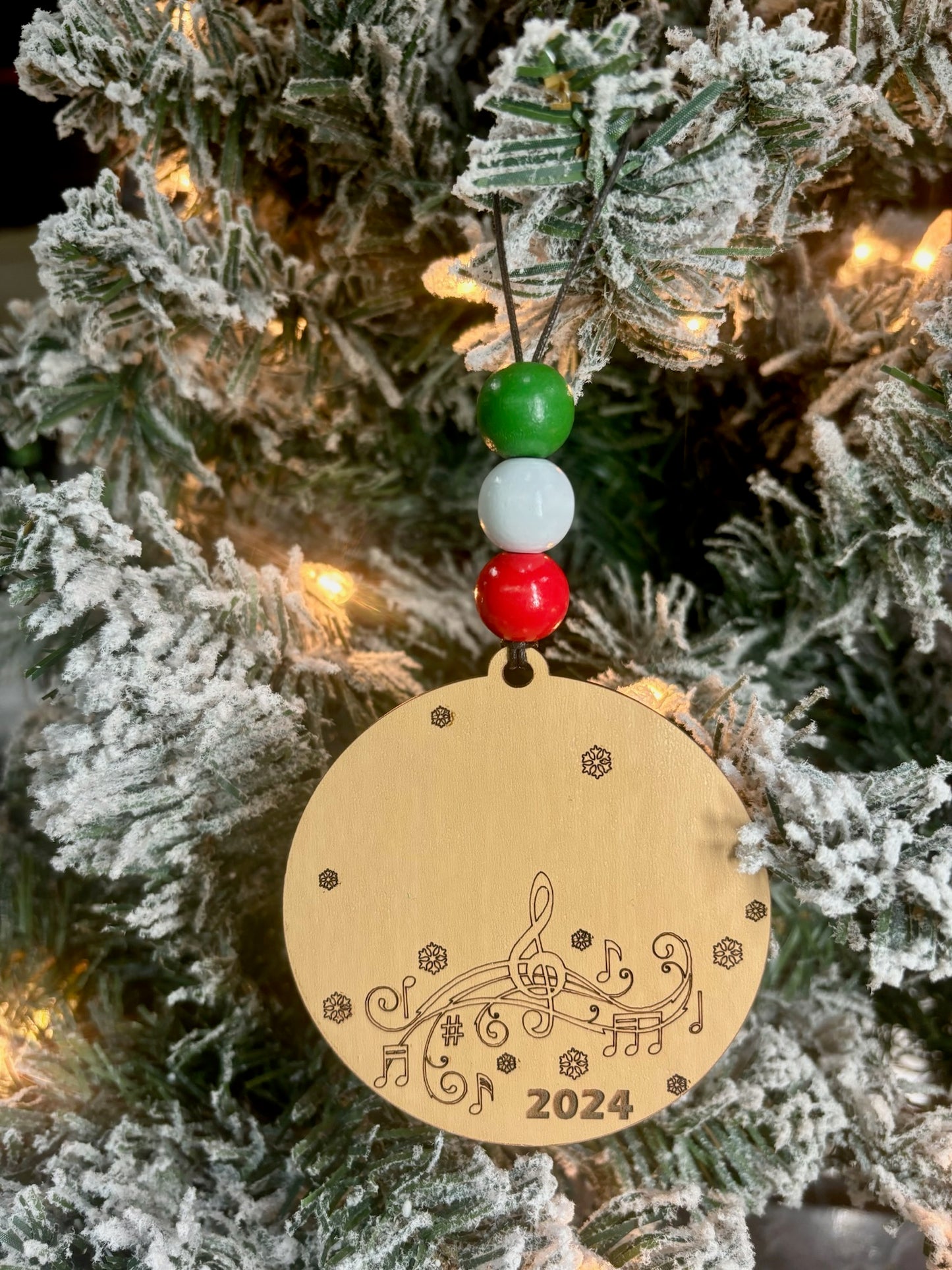 Music Note Personalized Ornament