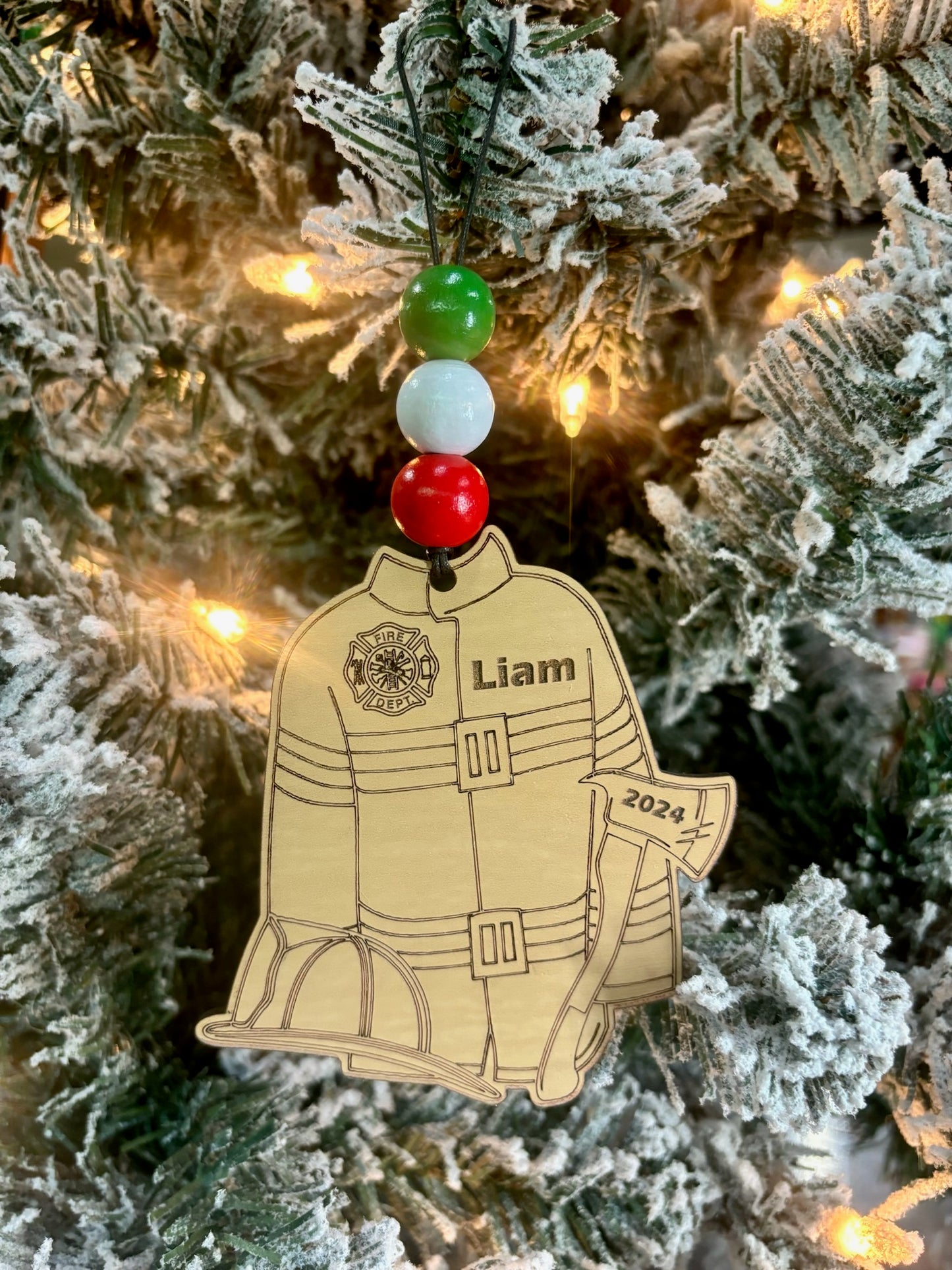 Firefighter Personalized Ornament