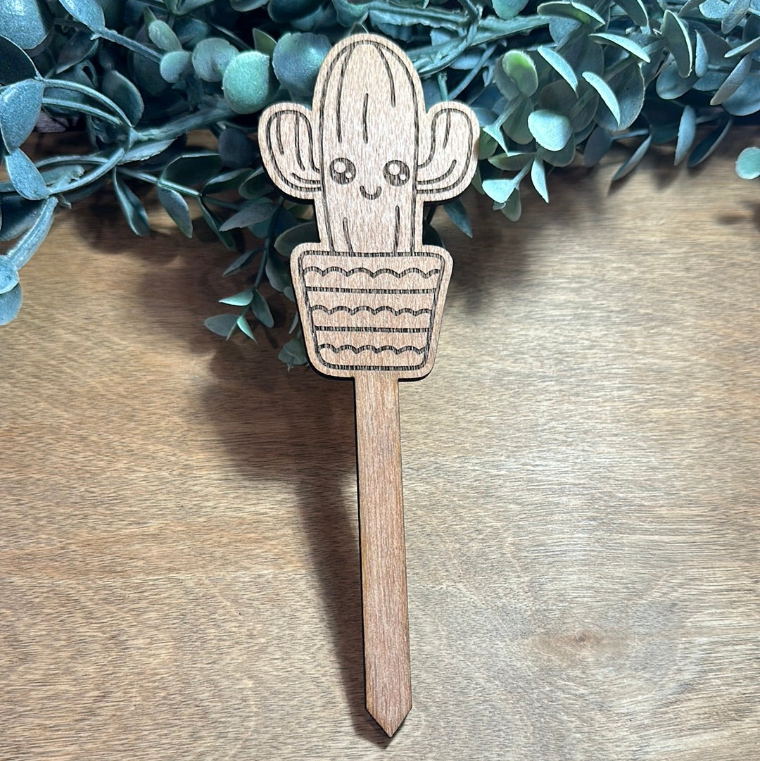 Long Cactus Plant stake