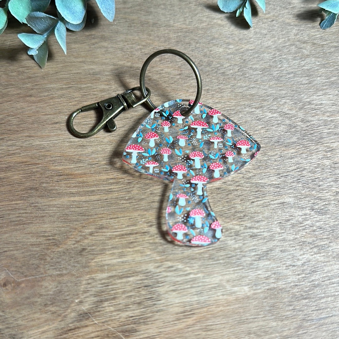Mushroom Acrylic Keychain