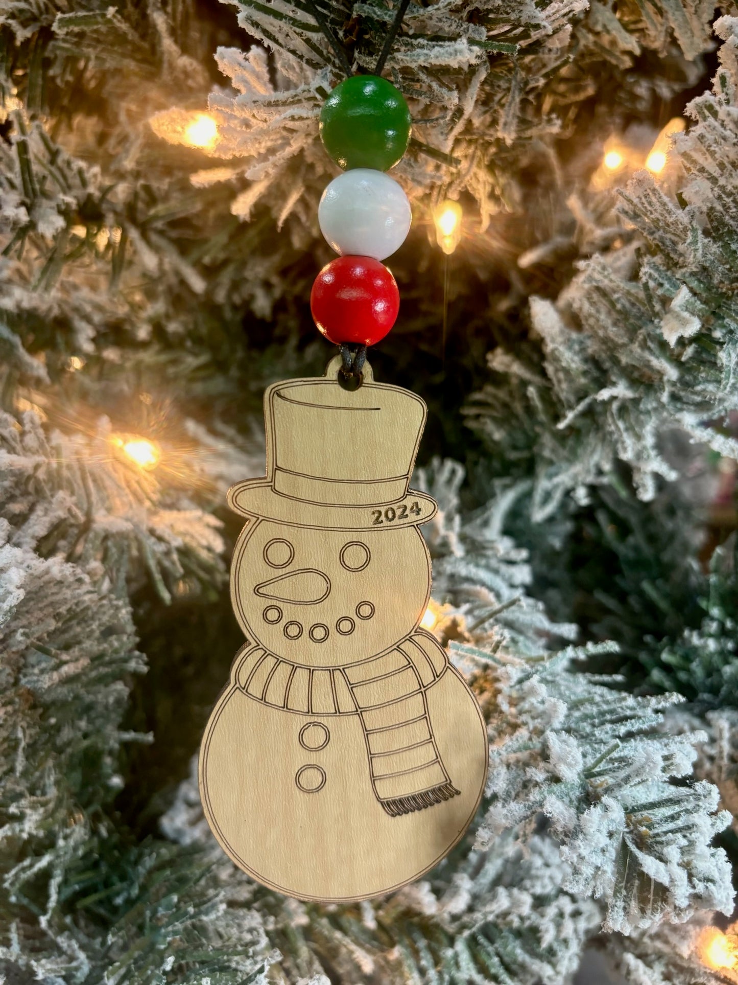Snowman Personalized Ornament