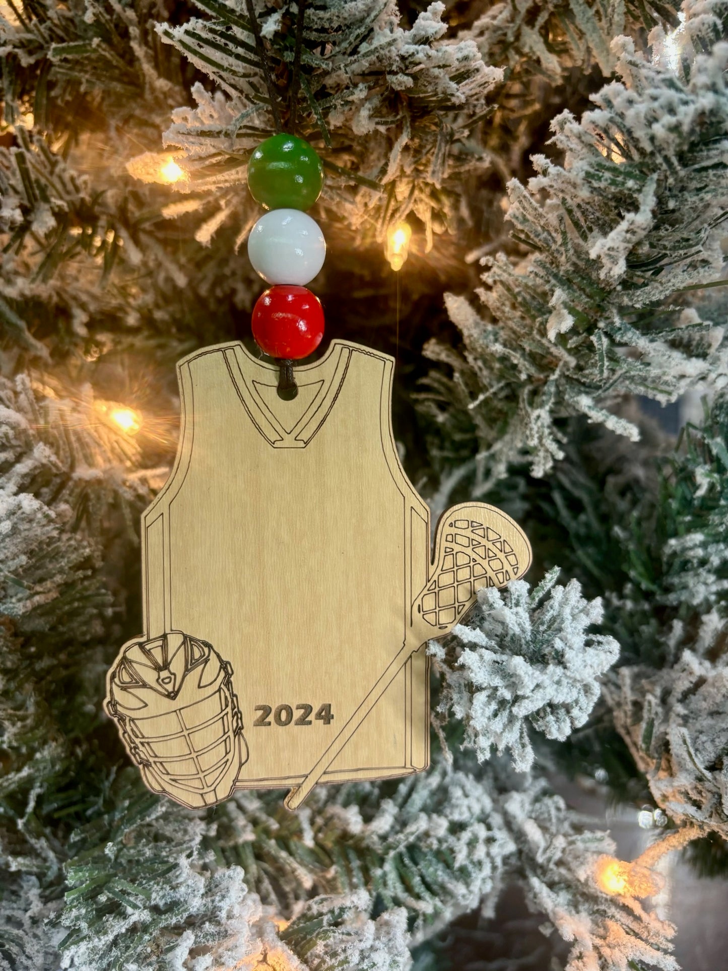 LaCross Personalized Ornament