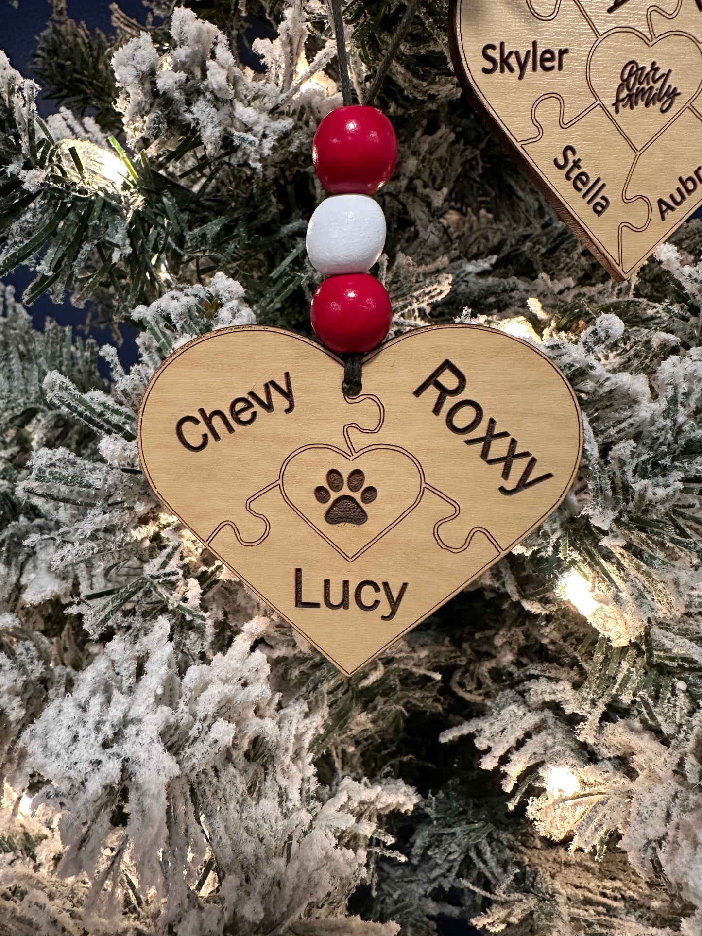 Family Puzzle Personalized Ornament