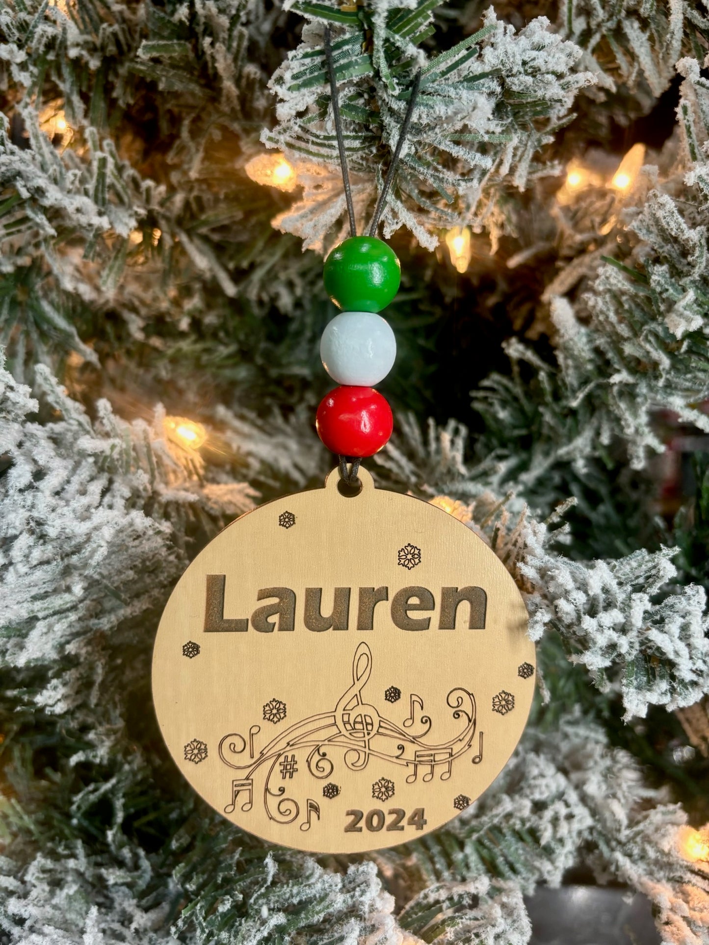 Music Note Personalized Ornament