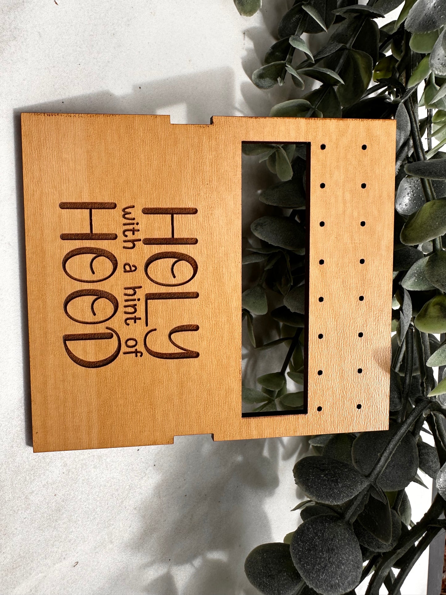 Holy with a Hint of Hood Travel Earring Holder
