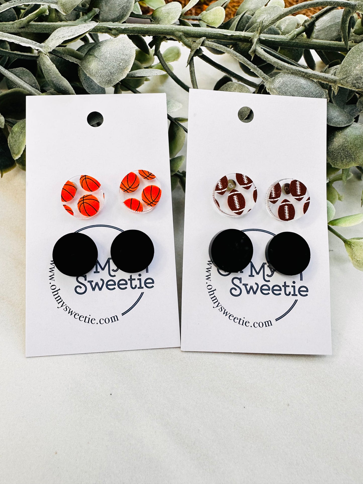 Sports Promo Clear Studs