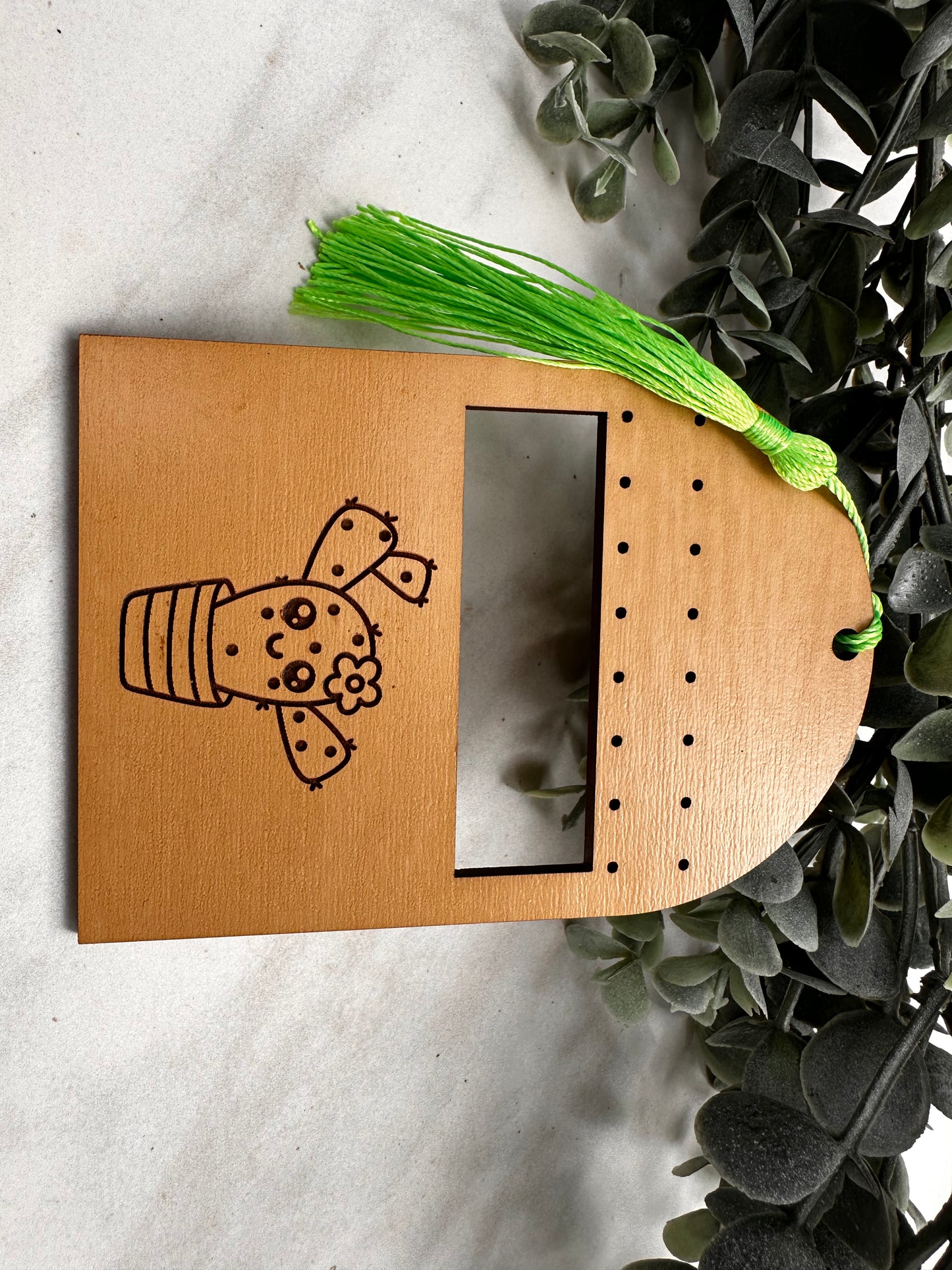 Cactus Flower Travel Earring Holder