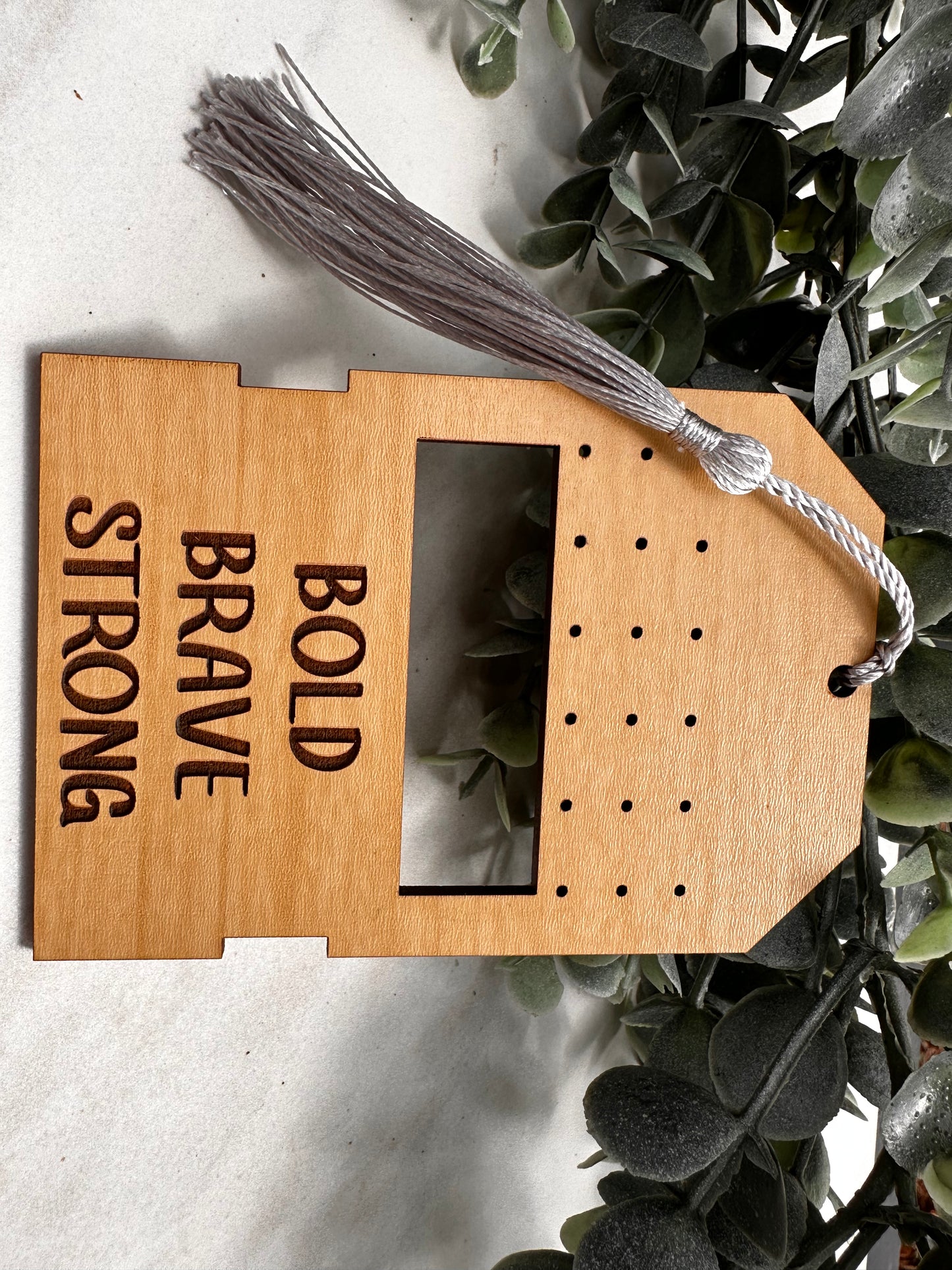 Bold Brave Strong Travel Earring Holder
