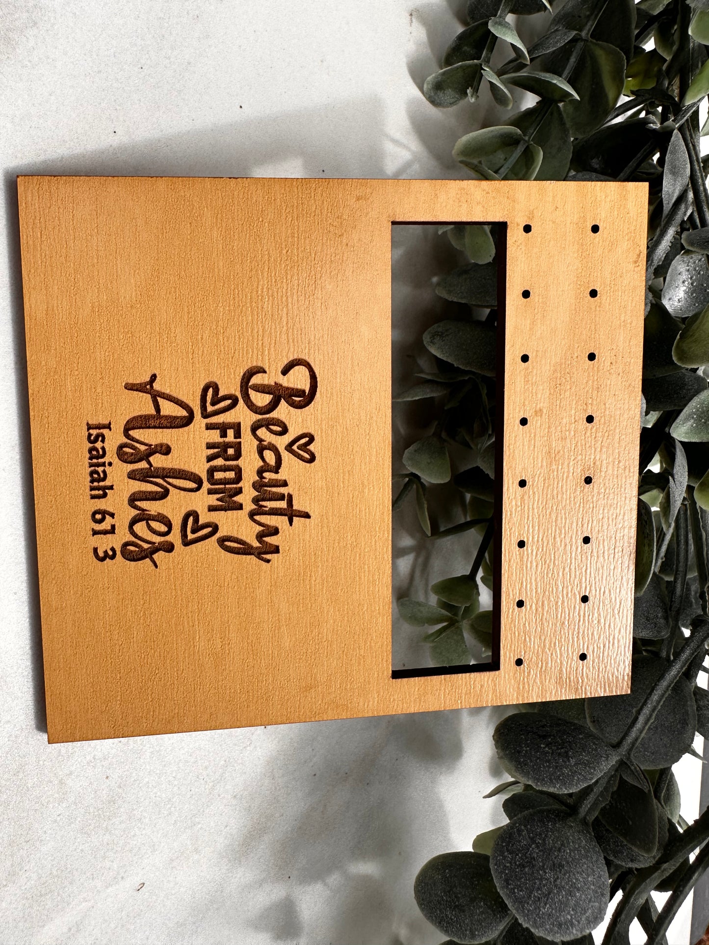 Beauty from Ashes Travel Earring Holder