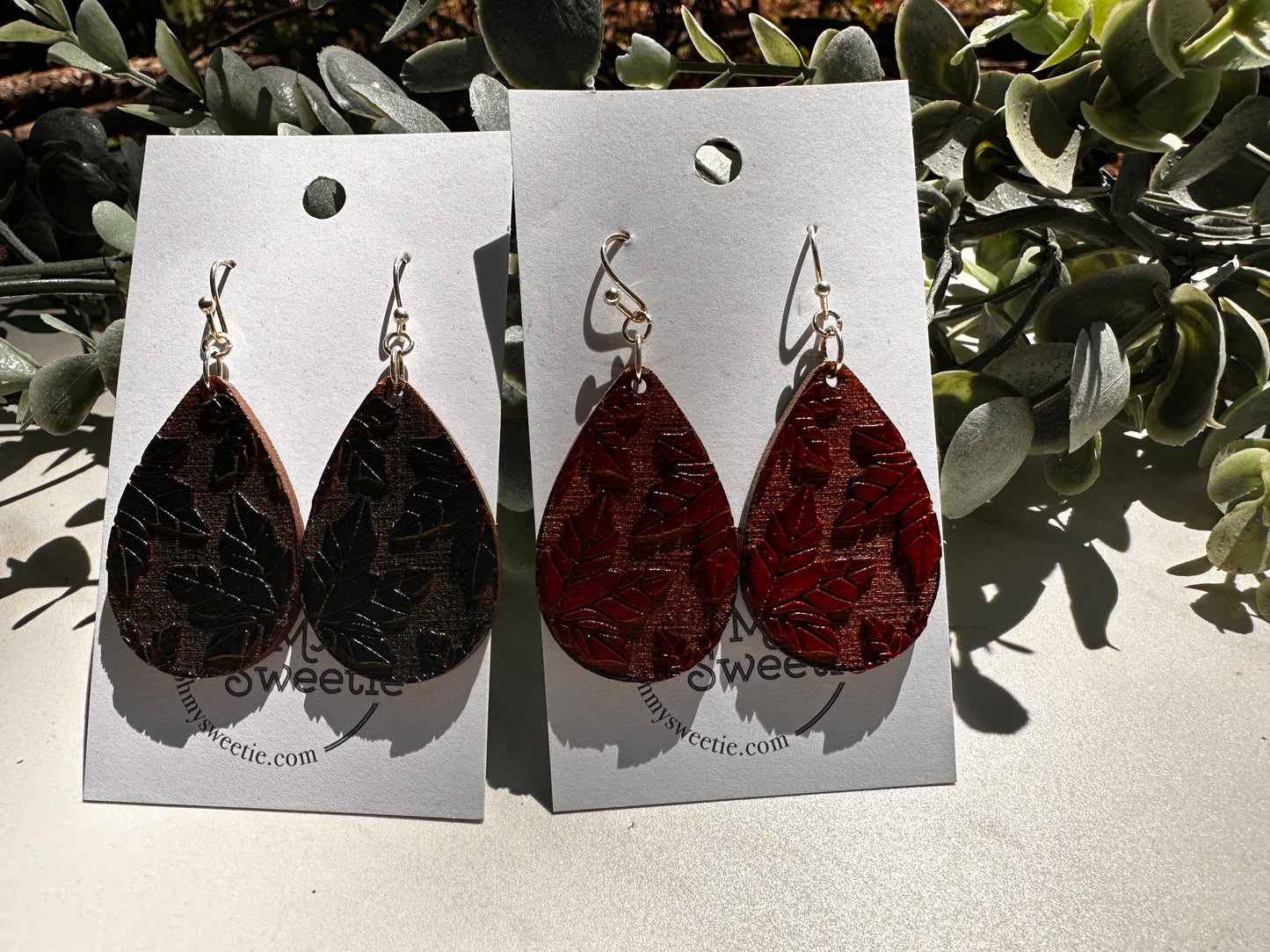 Fall Leaves Teardrop Earrings
