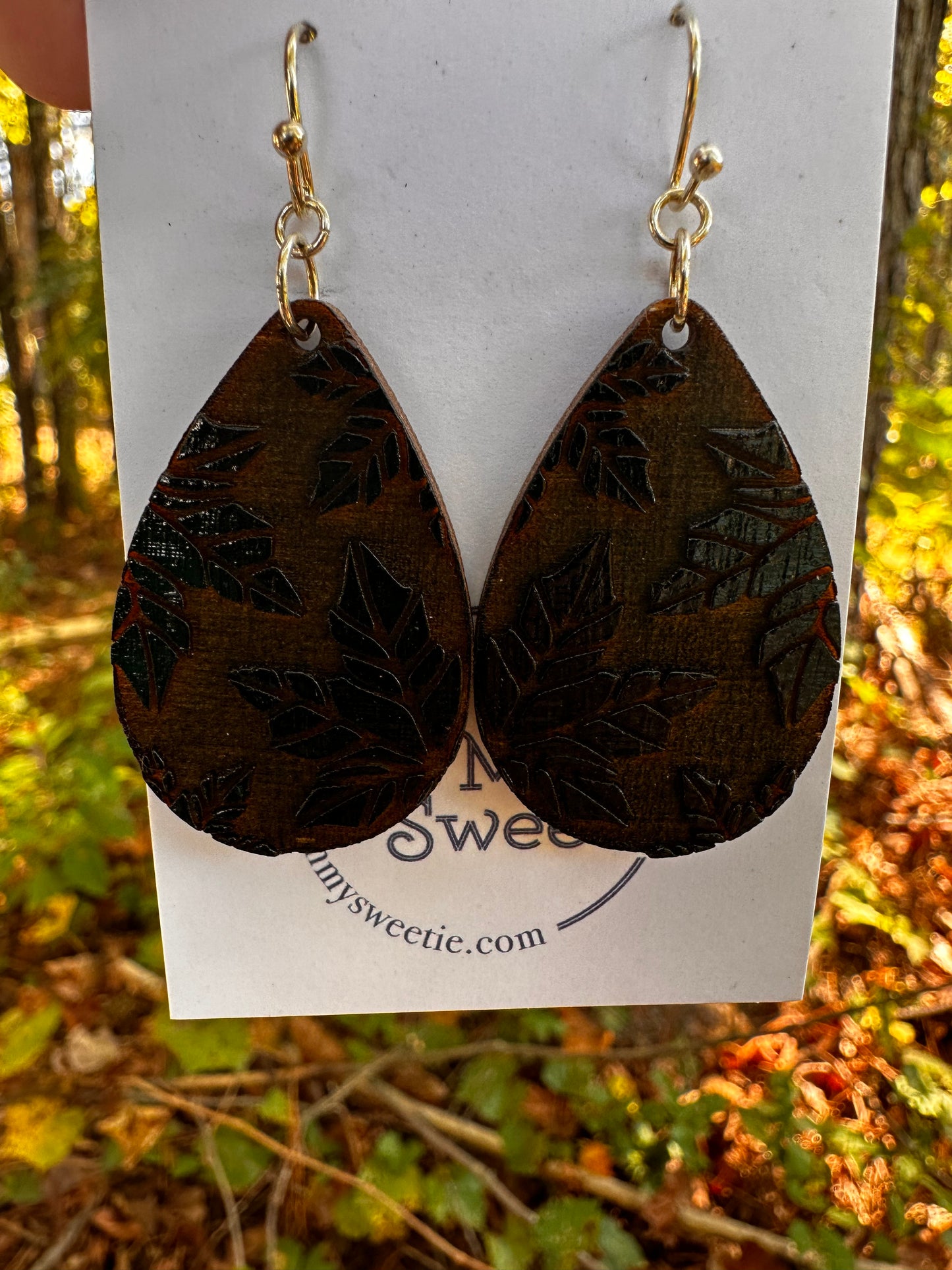 Fall Leaves Teardrop Earrings