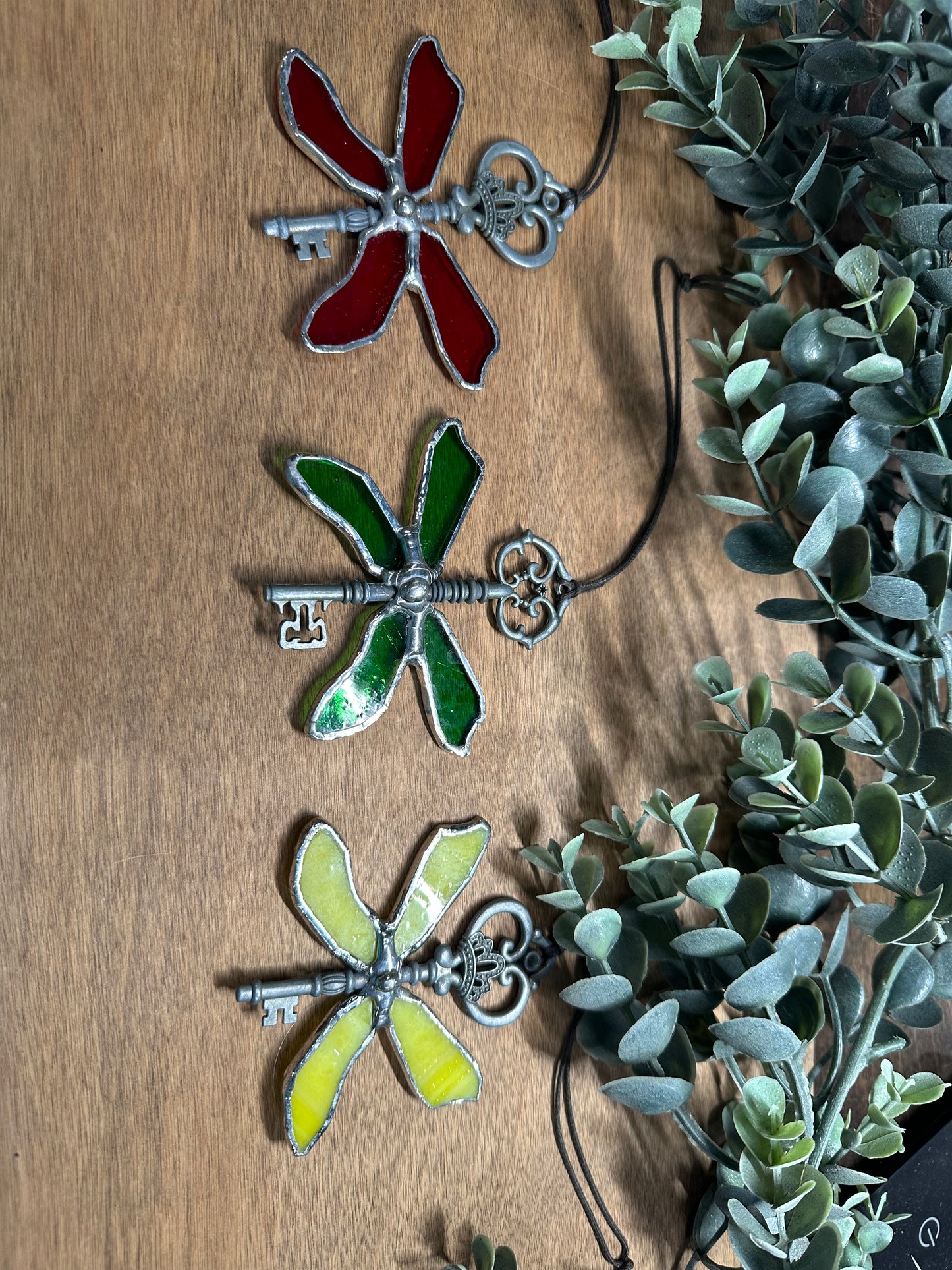 Dragonfly Key Stained Glass