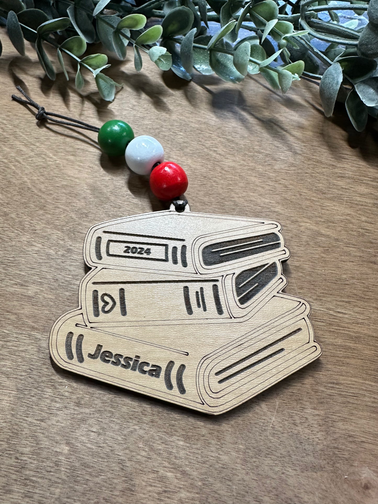Books Personalized Ornament
