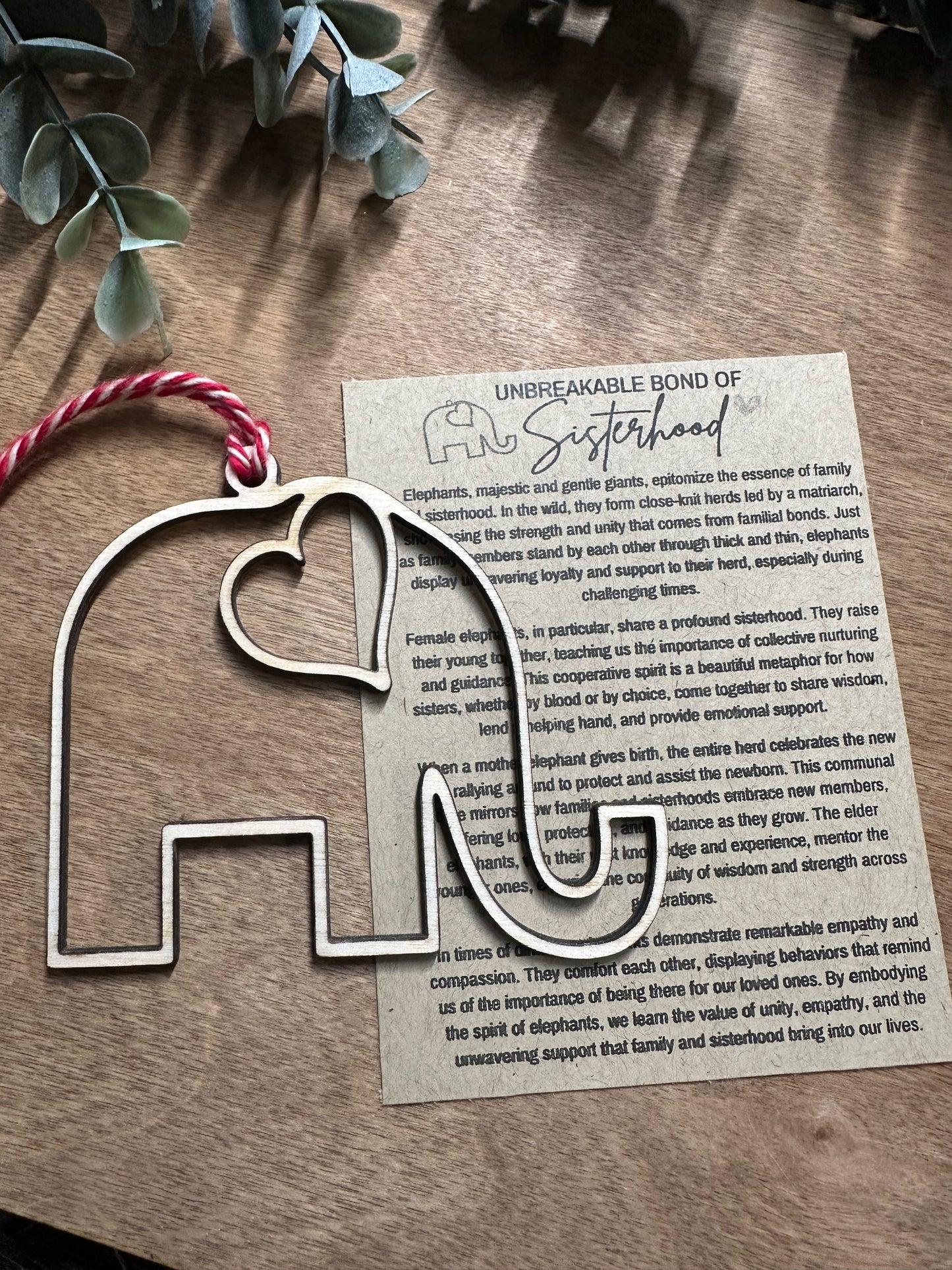Sisterhood Story Card Ornament