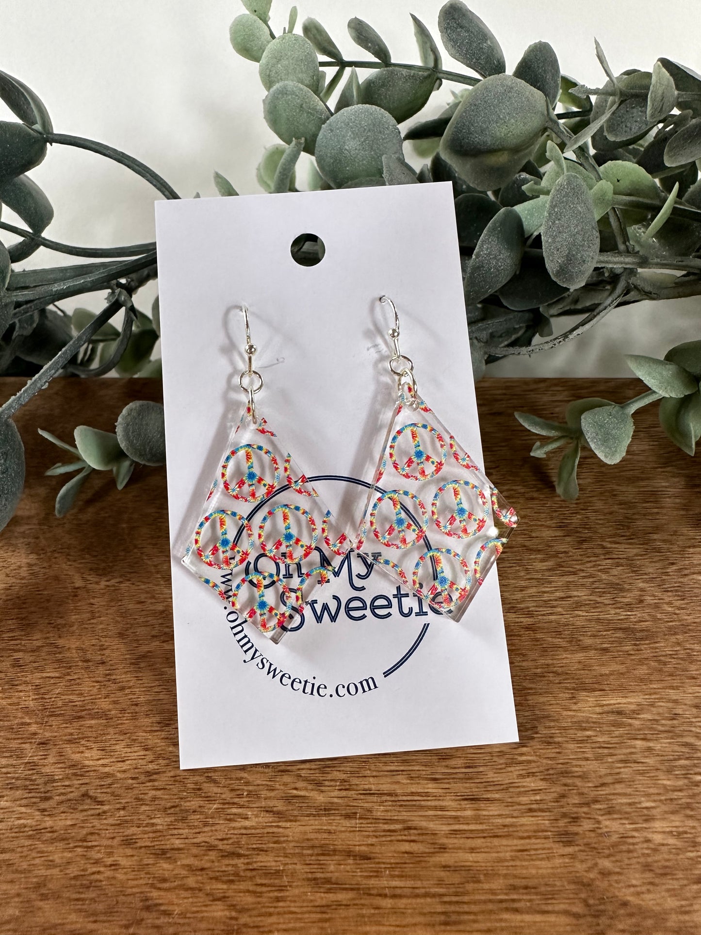 Peace Diamond Earrings