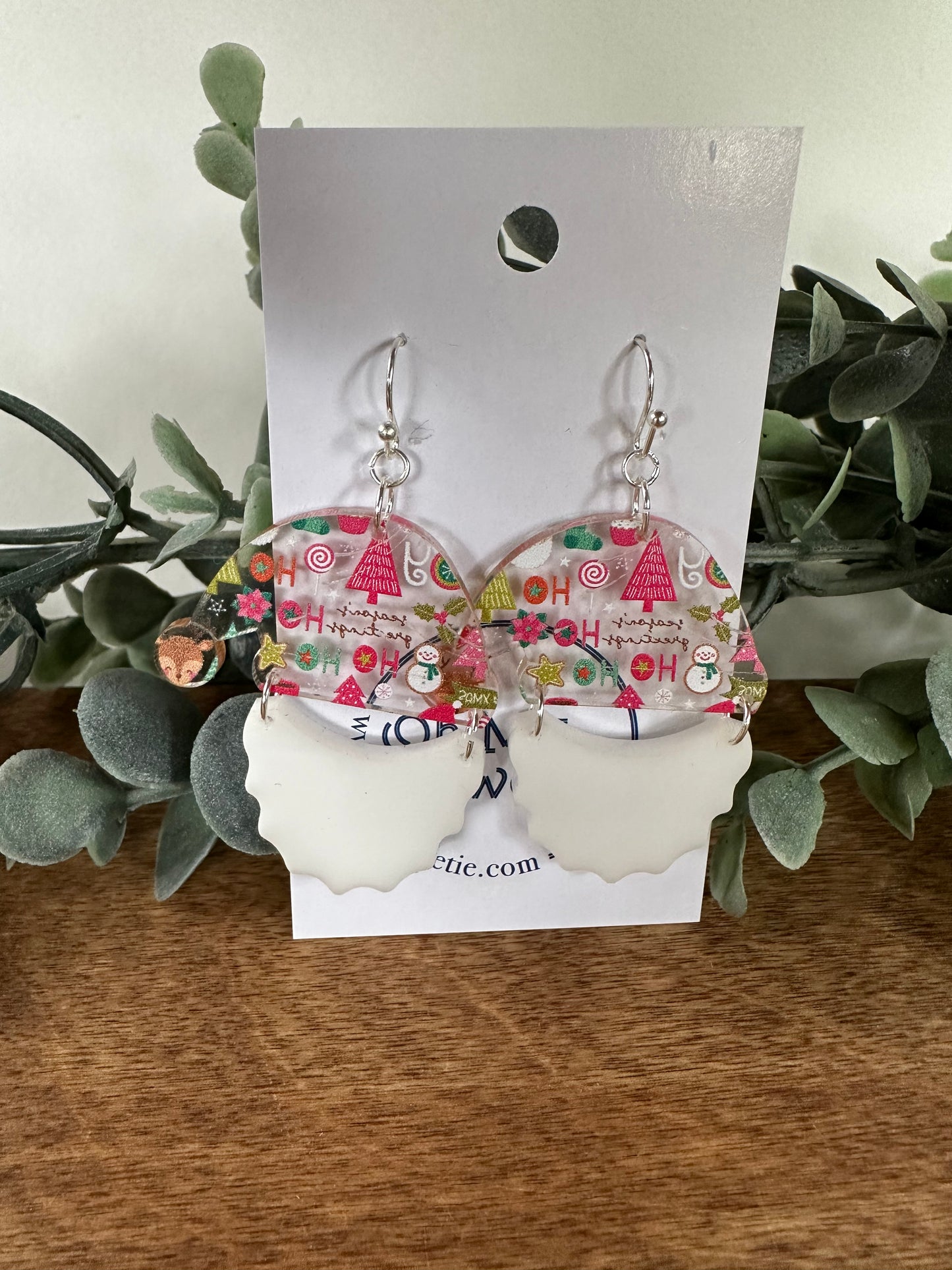 Santa in Hat Earrings