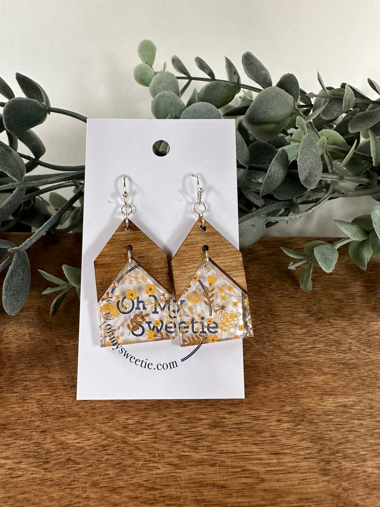 Harvest Bee Arrow Earrings