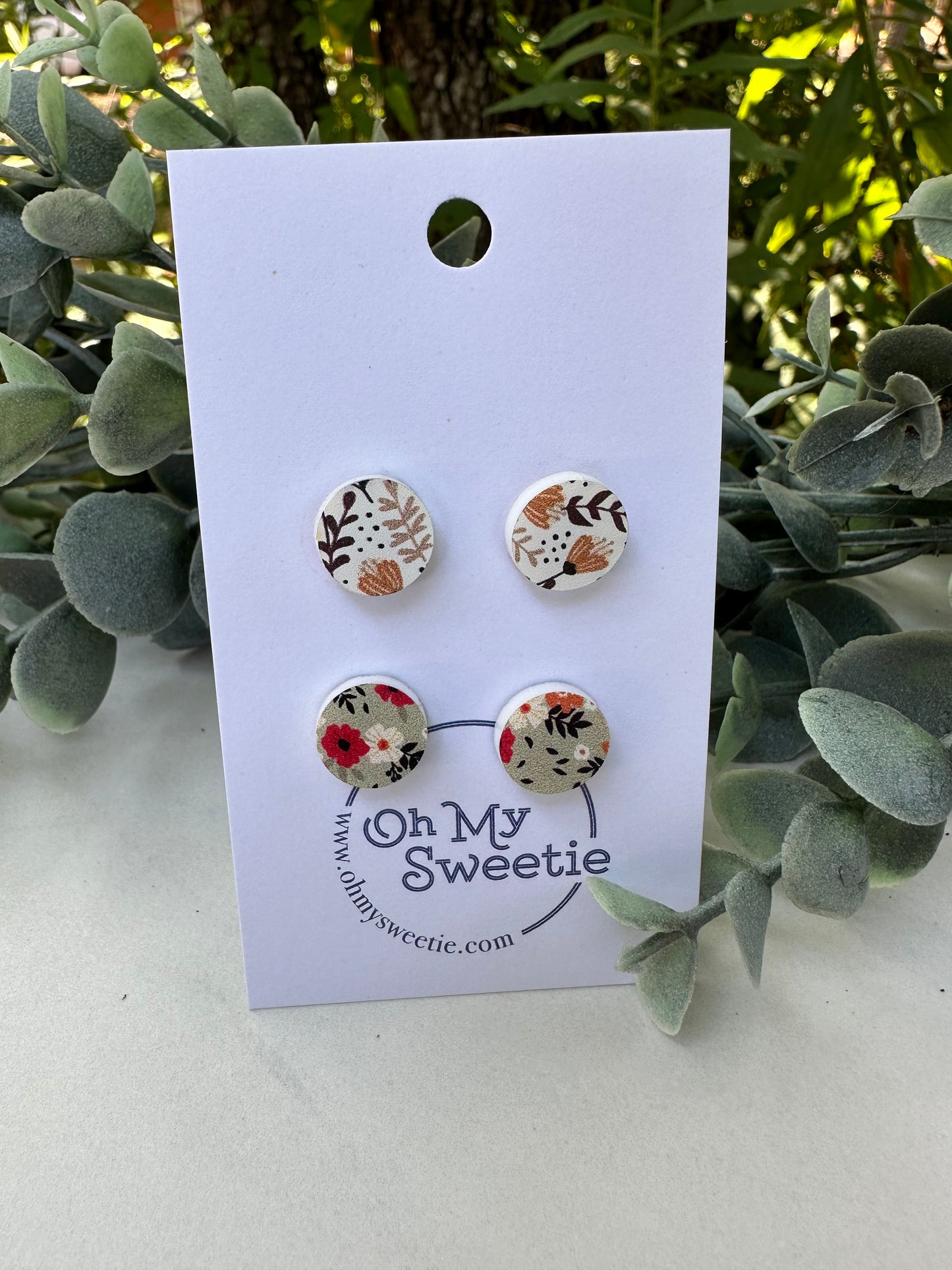 Fall Floral 10mm Studs