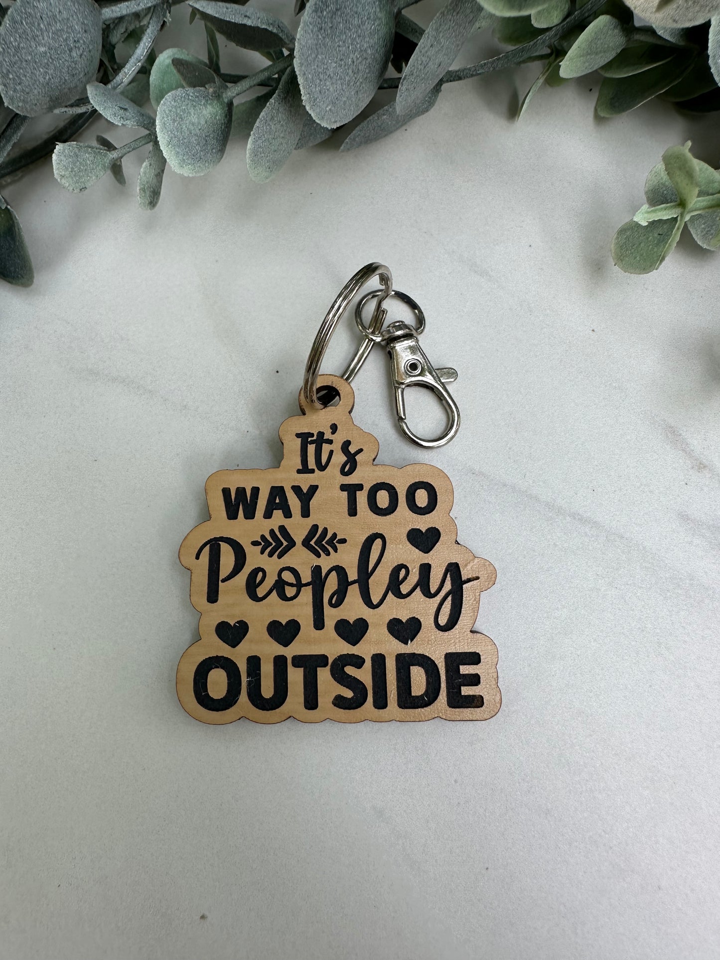Peopley Outside Keychain