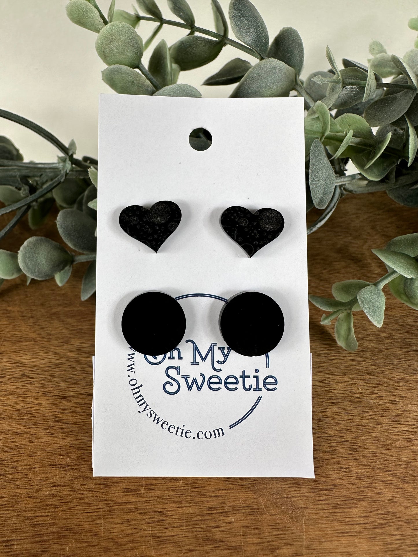 Astrology 15mm Heart Studs