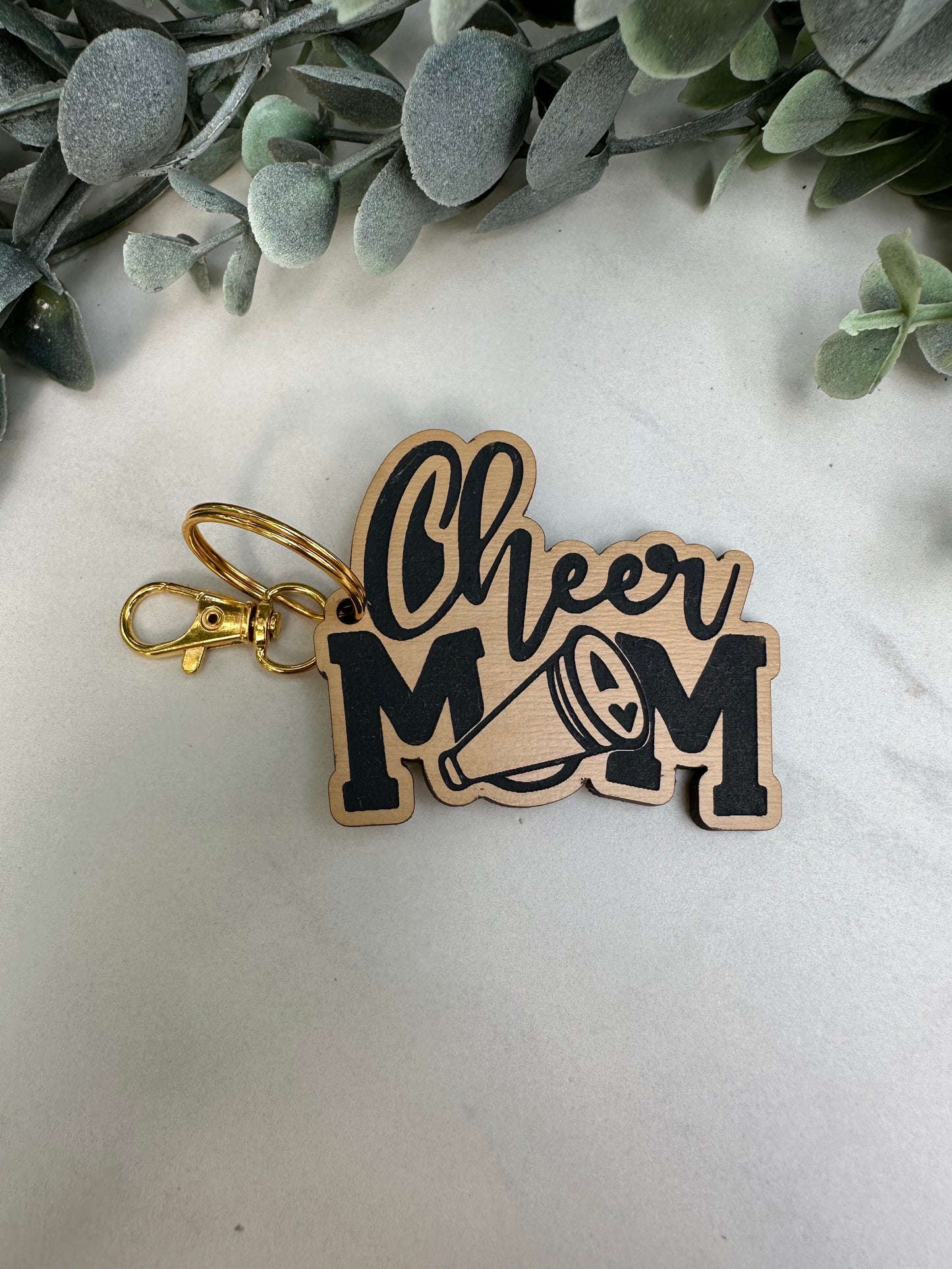 Cheer Mom Keychain
