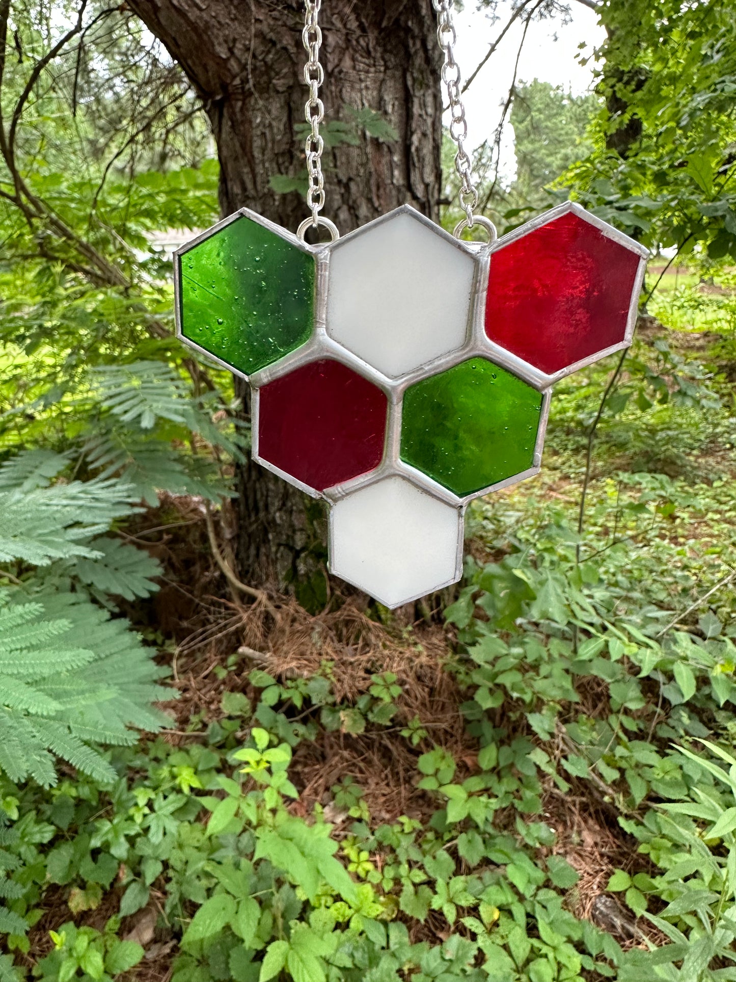 HONEYCOMB, stained glass