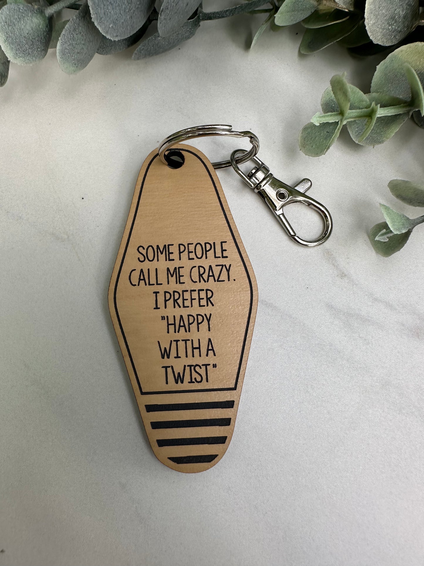 Happy Twist Keychain