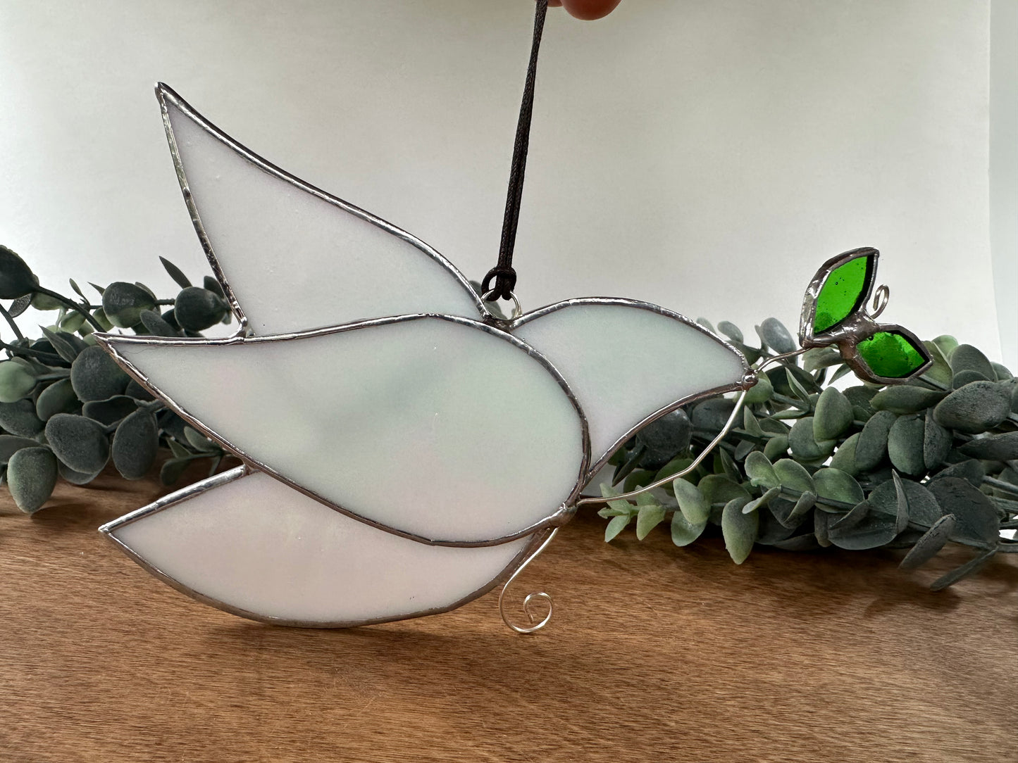 Dove Stained Glass Ornament