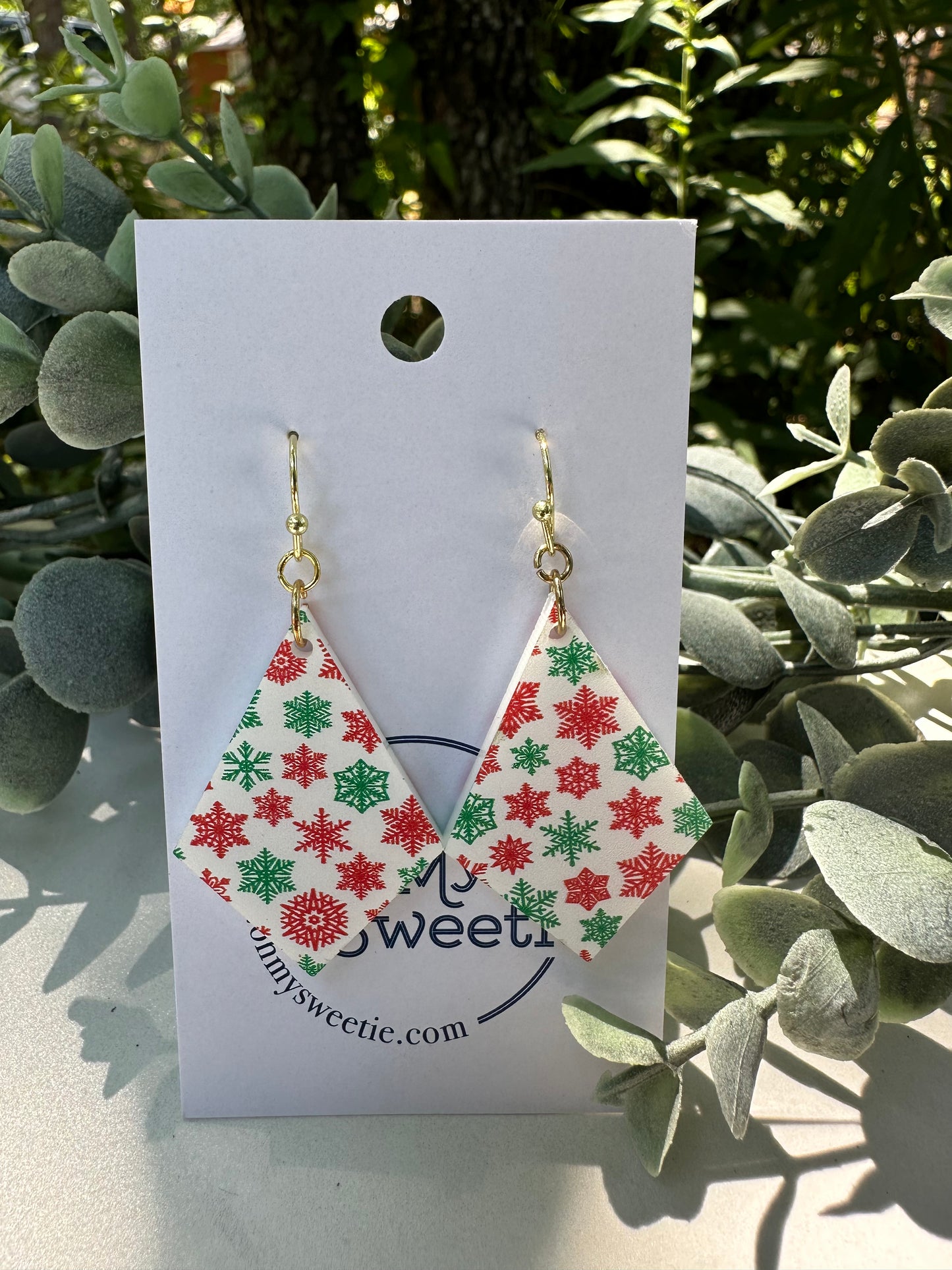 Snowflake Diamond Earrings