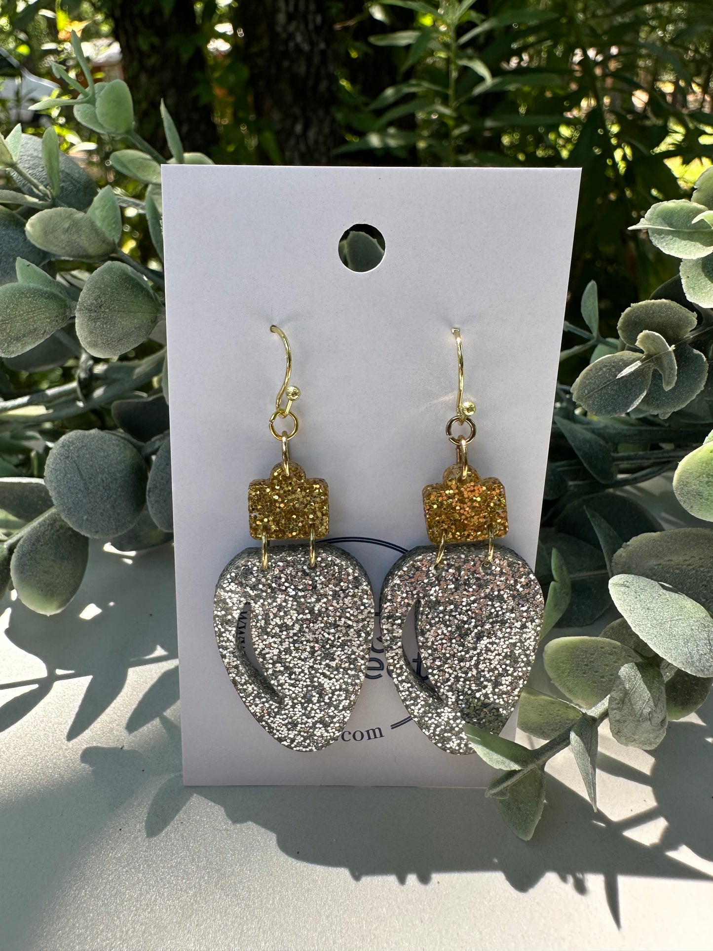 Holiday Glitter Bulb Earrings