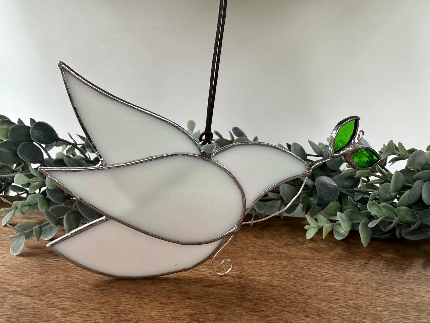 Dove Stained Glass Ornament