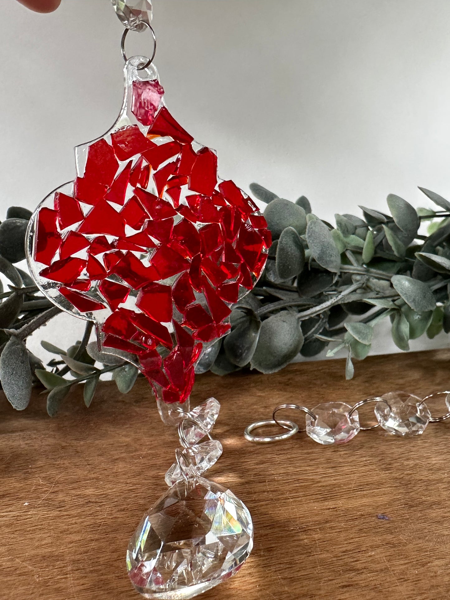Christmas ornament with glass Crystals