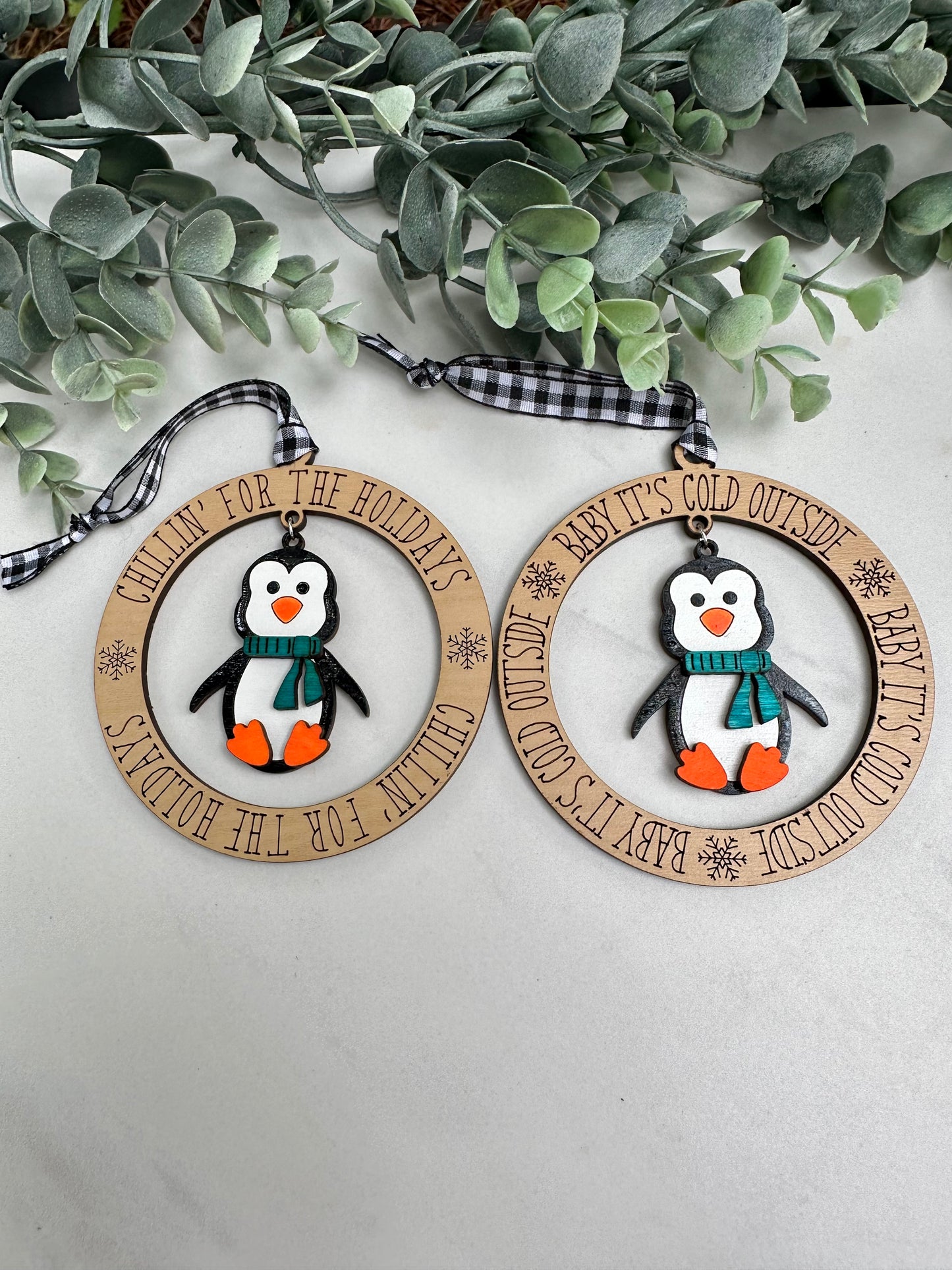 Chillin Penguin Ornament