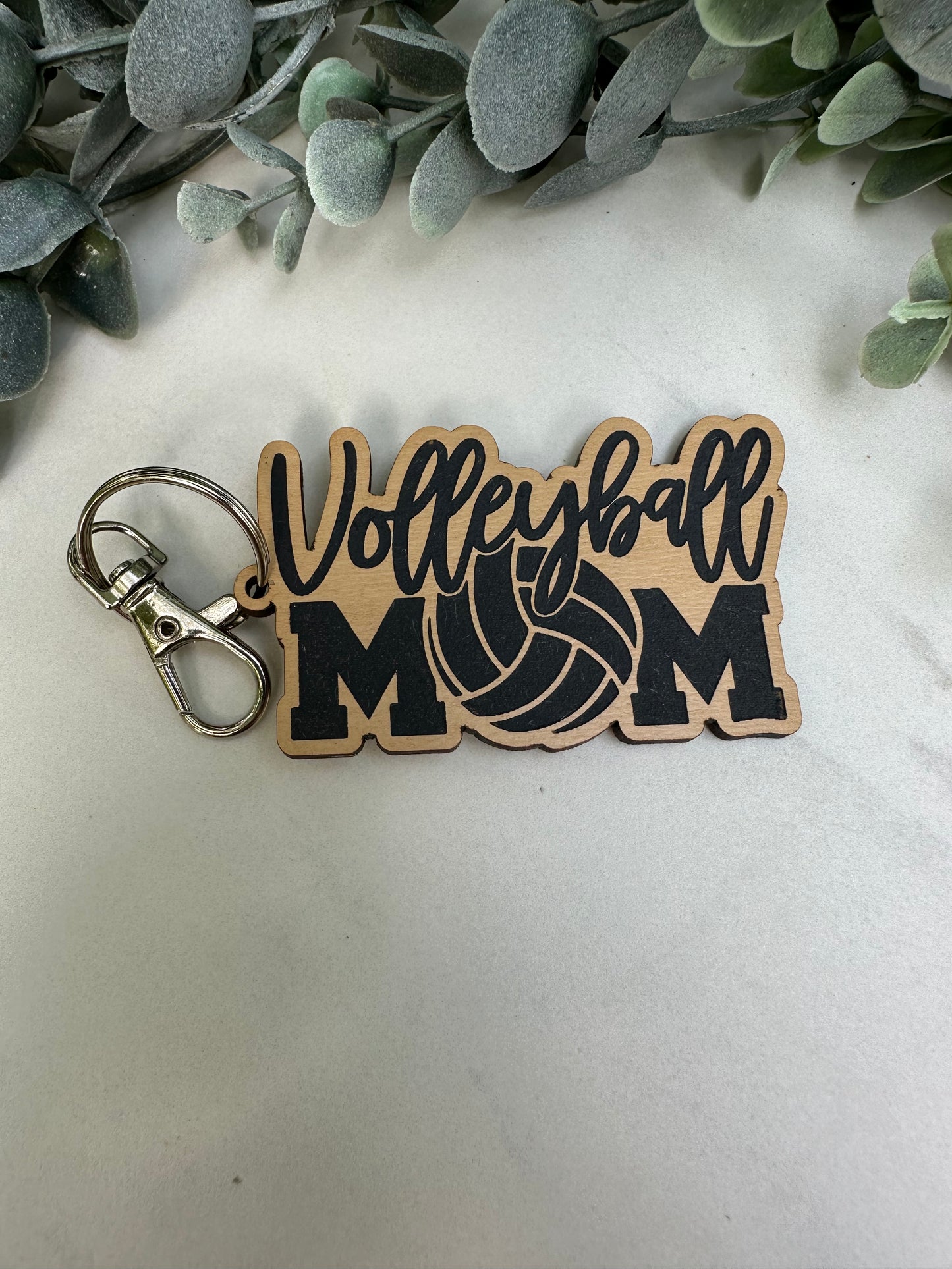 Volleyball Mom Keychain