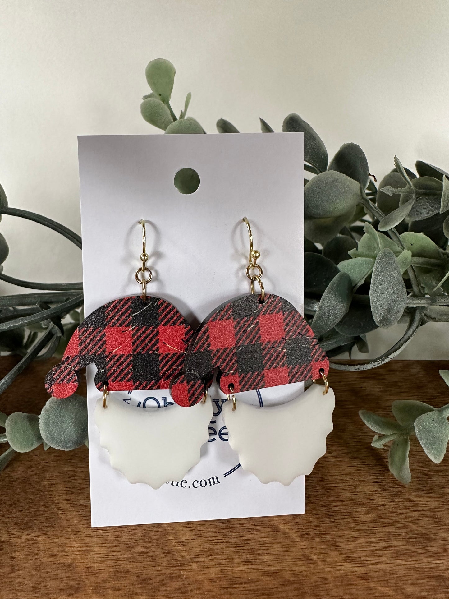 Santa in Hat Earrings
